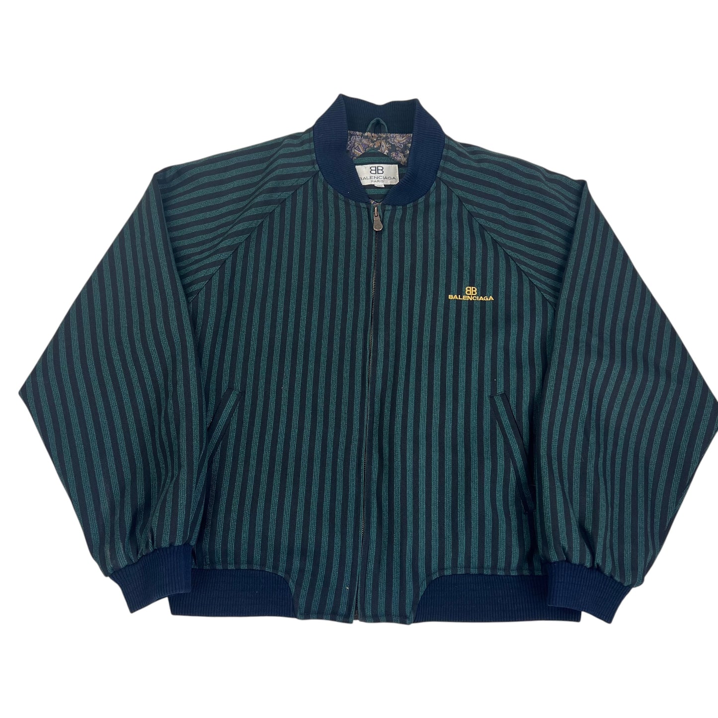 Vintage Balenciaga Paris Windbreaker Bomber Jacket - L
