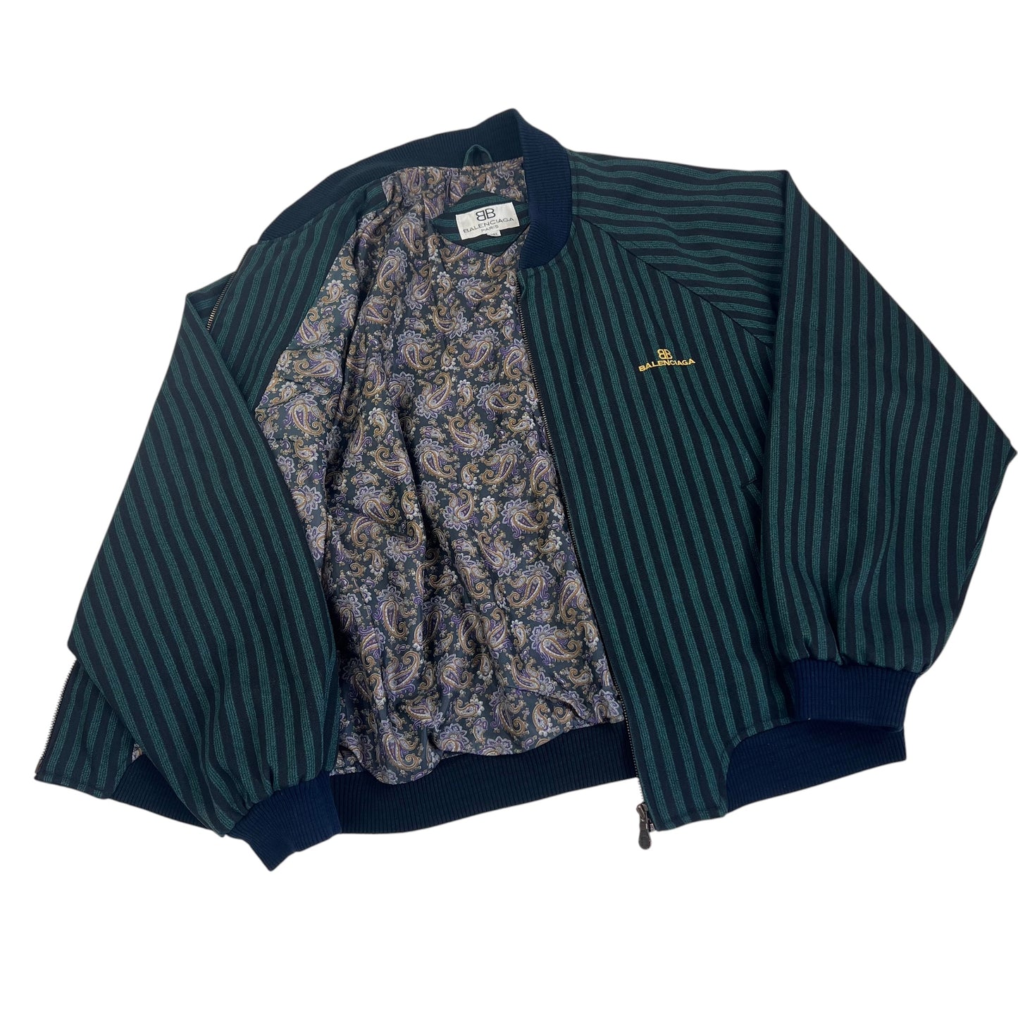 Vintage Balenciaga Paris Windbreaker Bomber Jacket - L