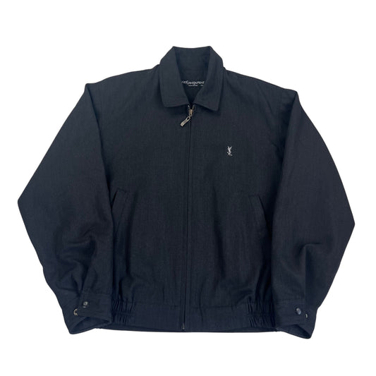 YSL Yves Saint Laurent Windbreaker Harrington Jacket - L