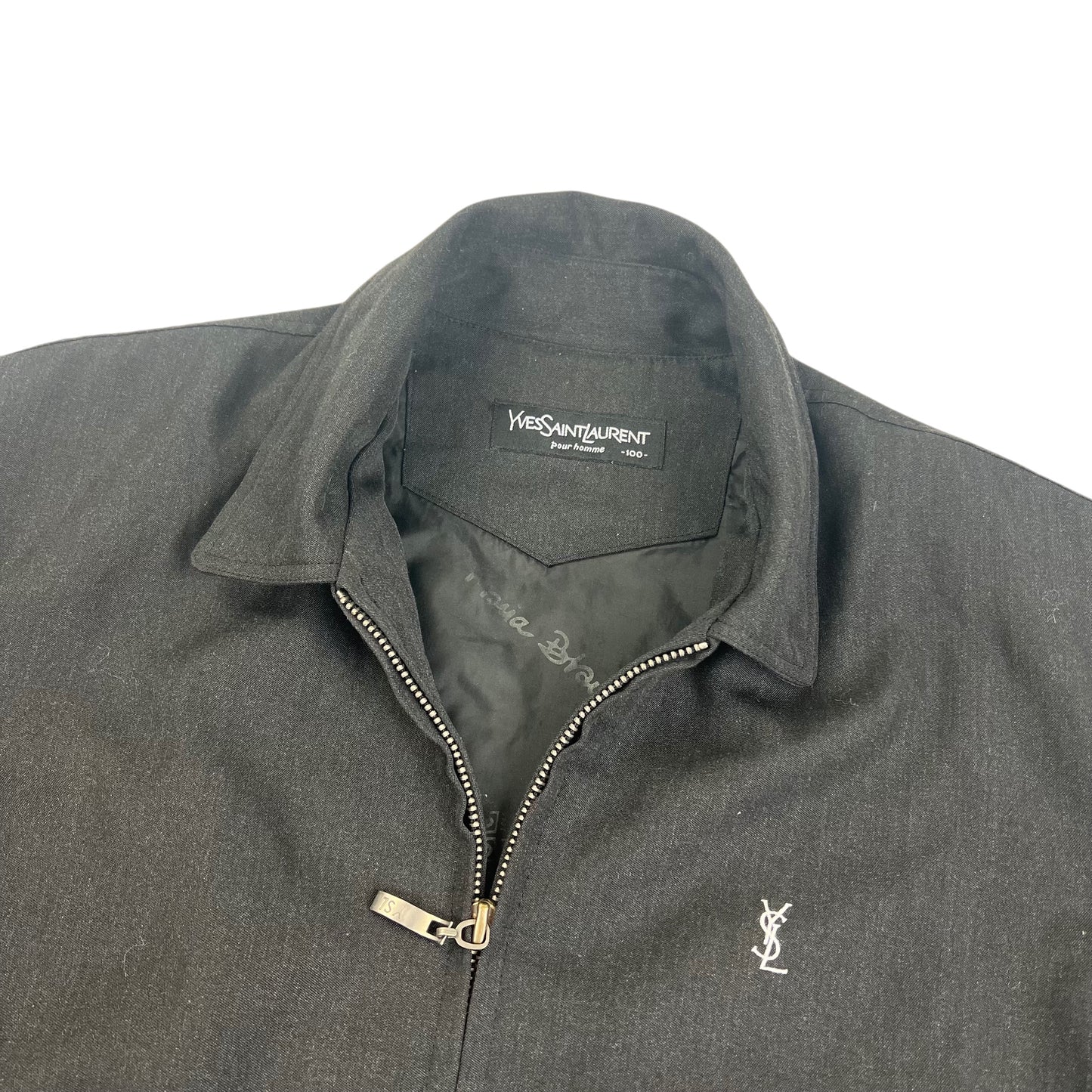 YSL Yves Saint Laurent Windbreaker Harrington Jacket - L