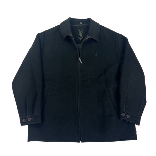 YSL Yves Saint Laurent Wool Fleece Coat Jacket - L