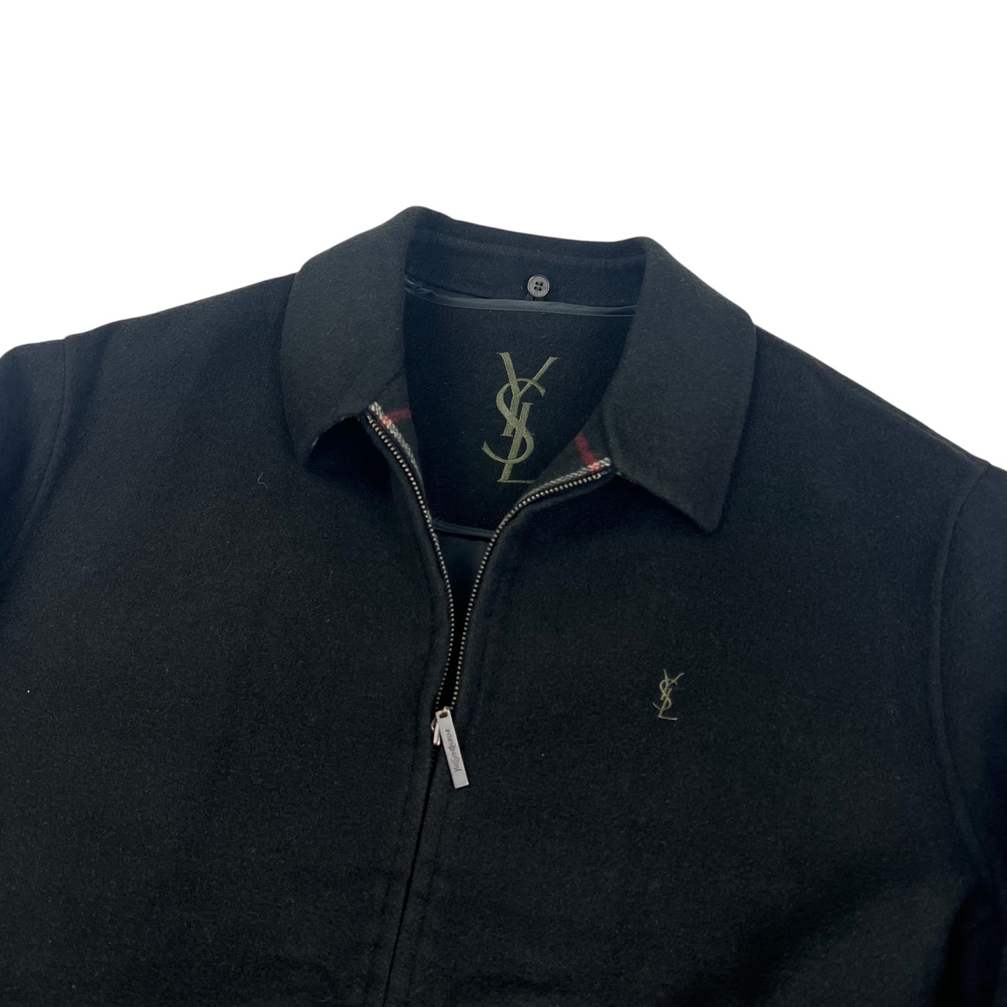 YSL Yves Saint Laurent Wool Fleece Coat Jacket - L