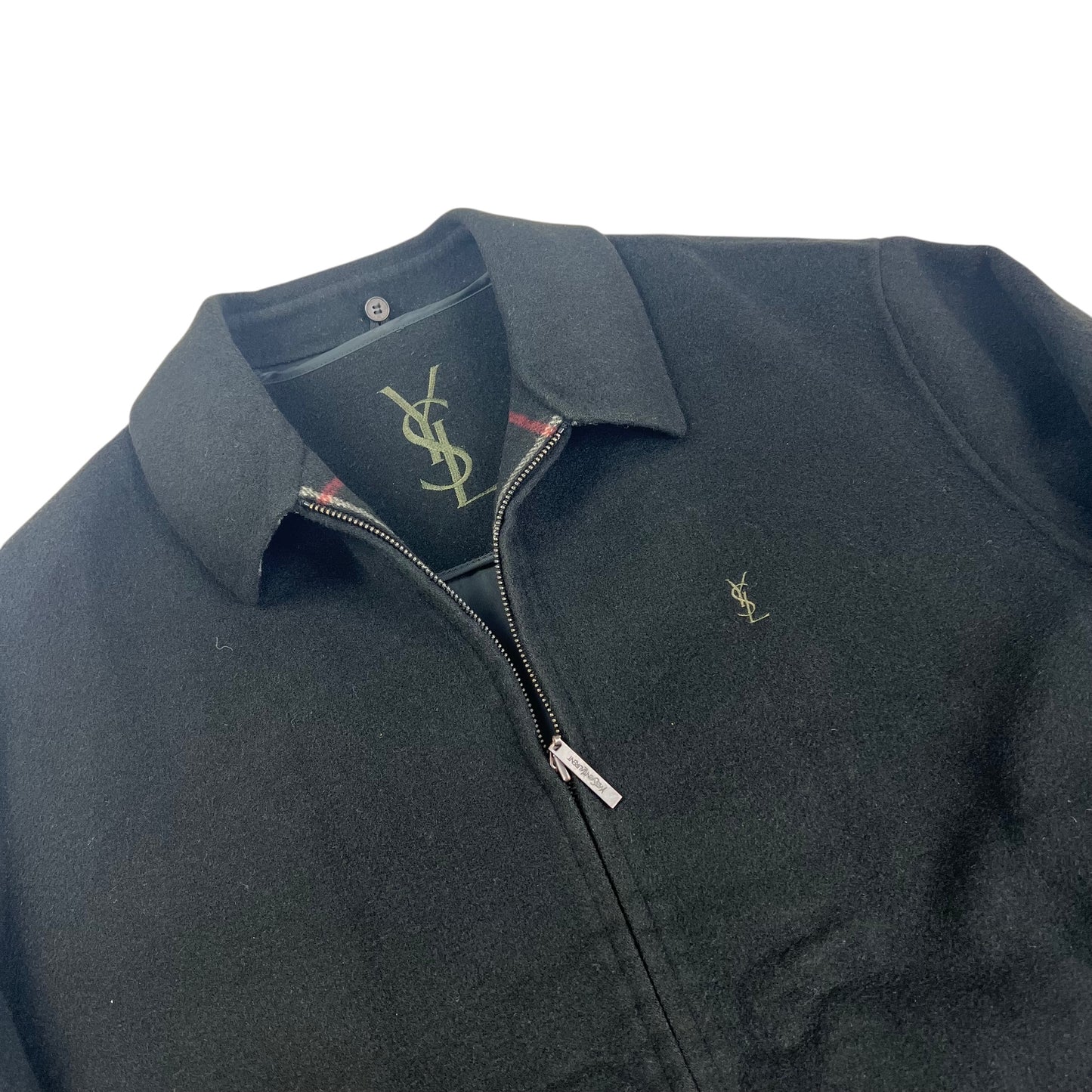 YSL Yves Saint Laurent Wool Fleece Coat Jacket - L