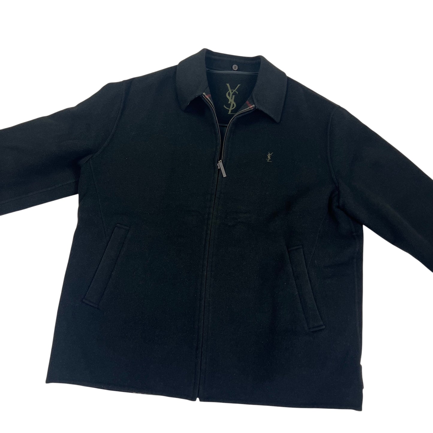 YSL Yves Saint Laurent Wool Fleece Coat Jacket - L