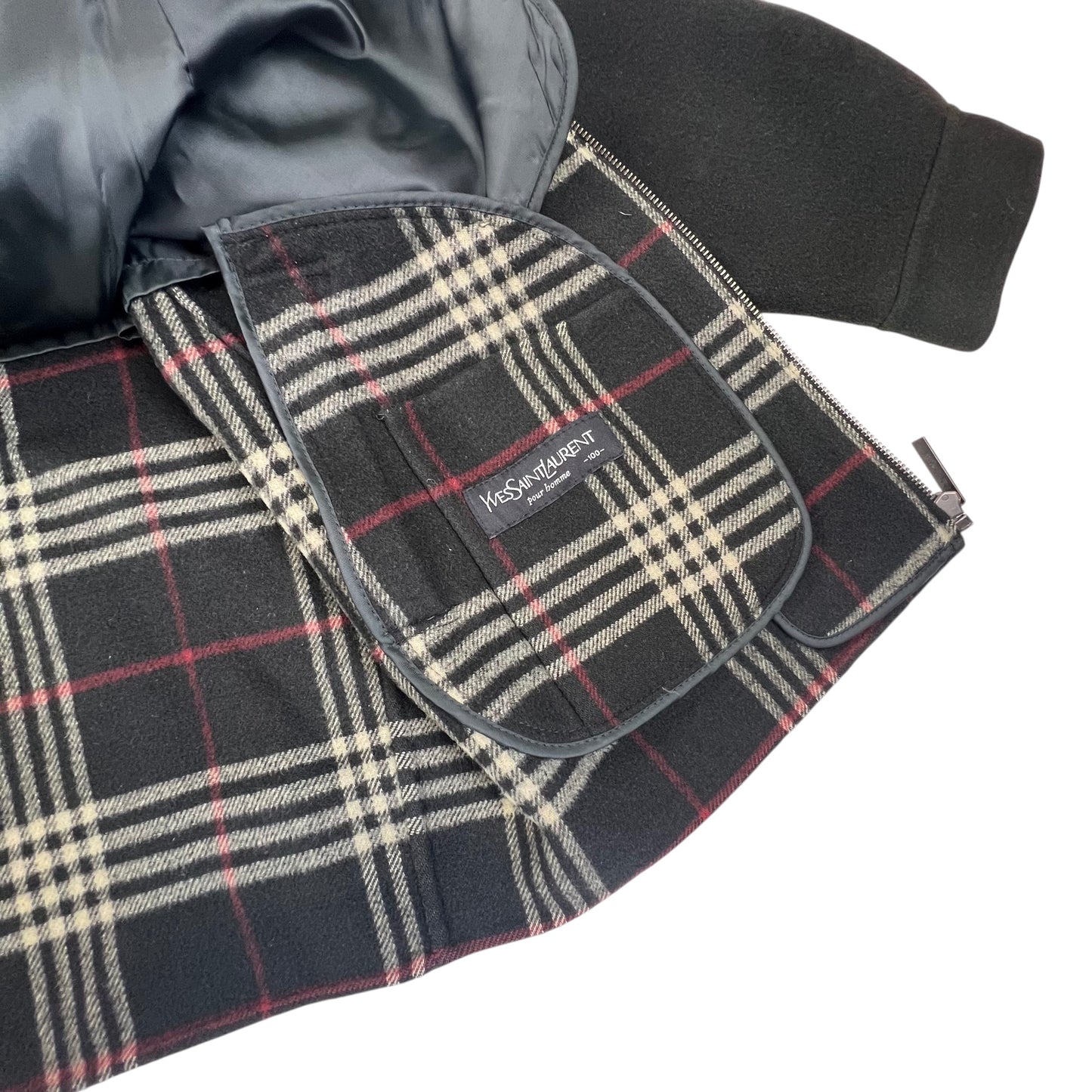 YSL Yves Saint Laurent Wool Fleece Coat Jacket - L
