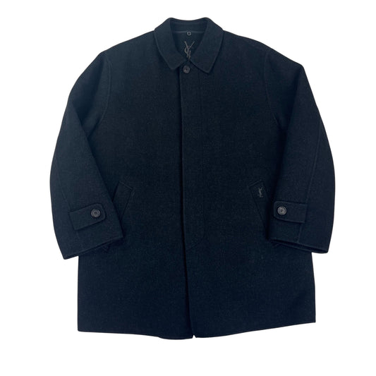 YSL Yves Saint Laurent Wool Fleece Coat Jacket - L