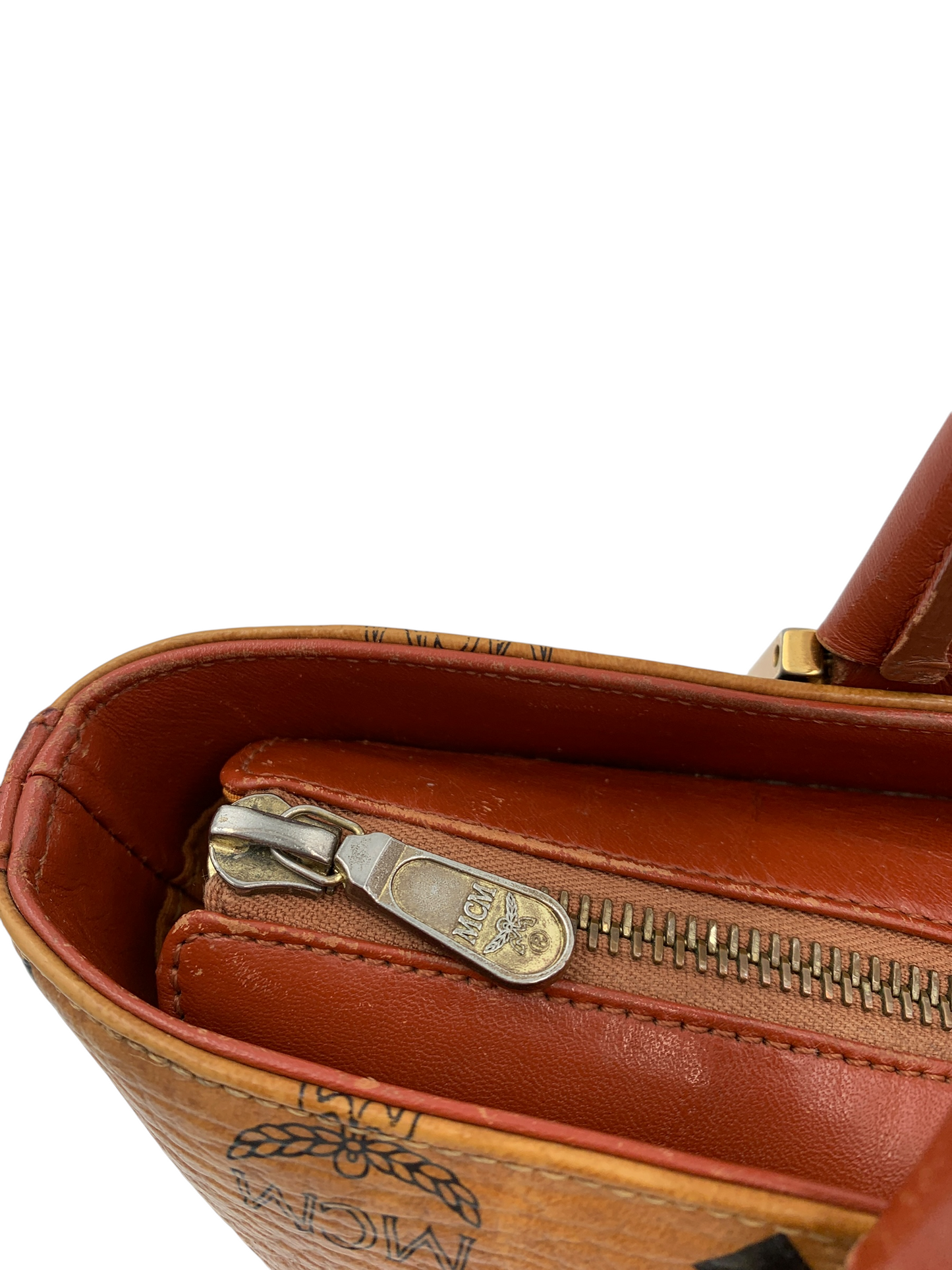 80s MCM Tote Shopper Mini Handle Bag