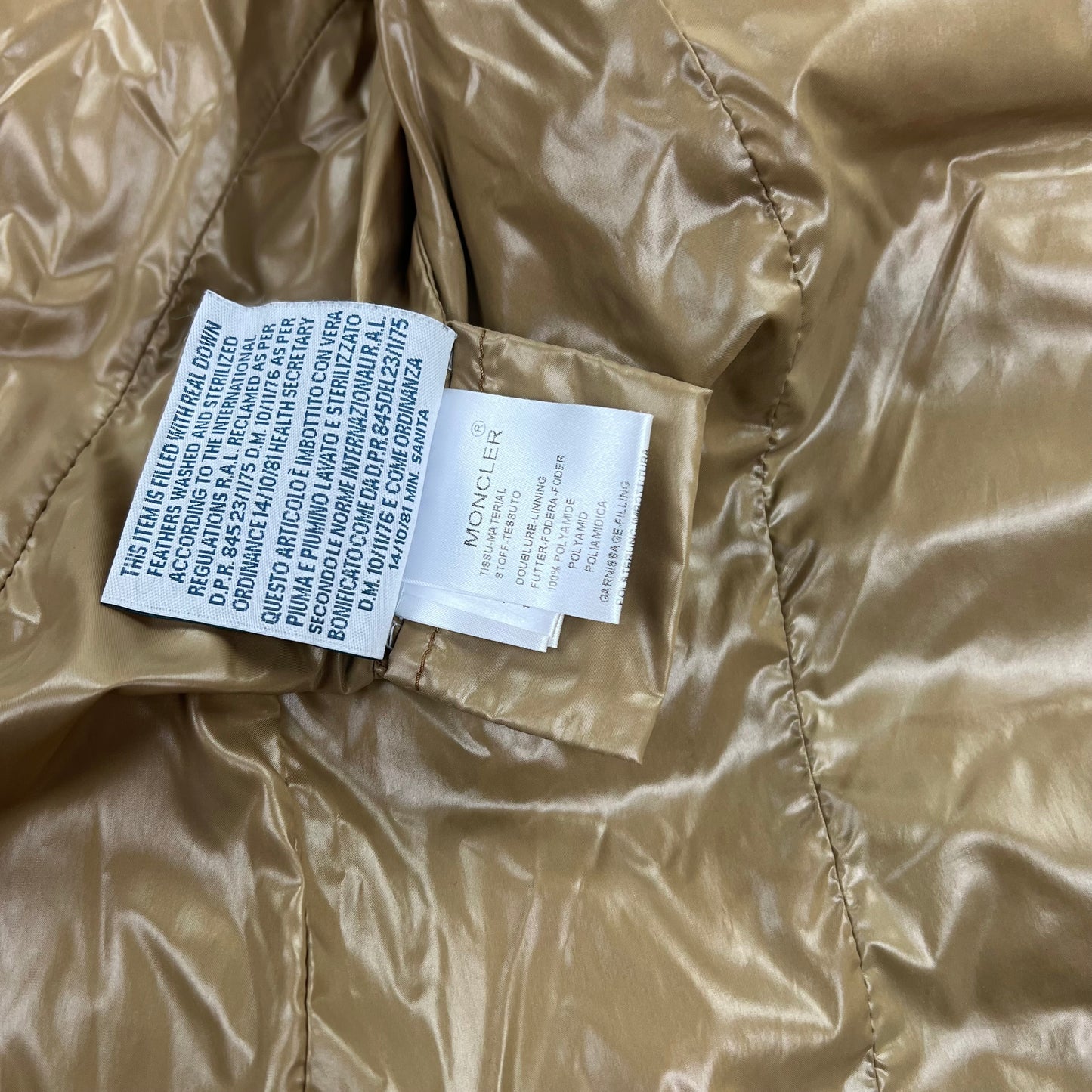 Moncler Bady Puffer Jacket - Women M navy