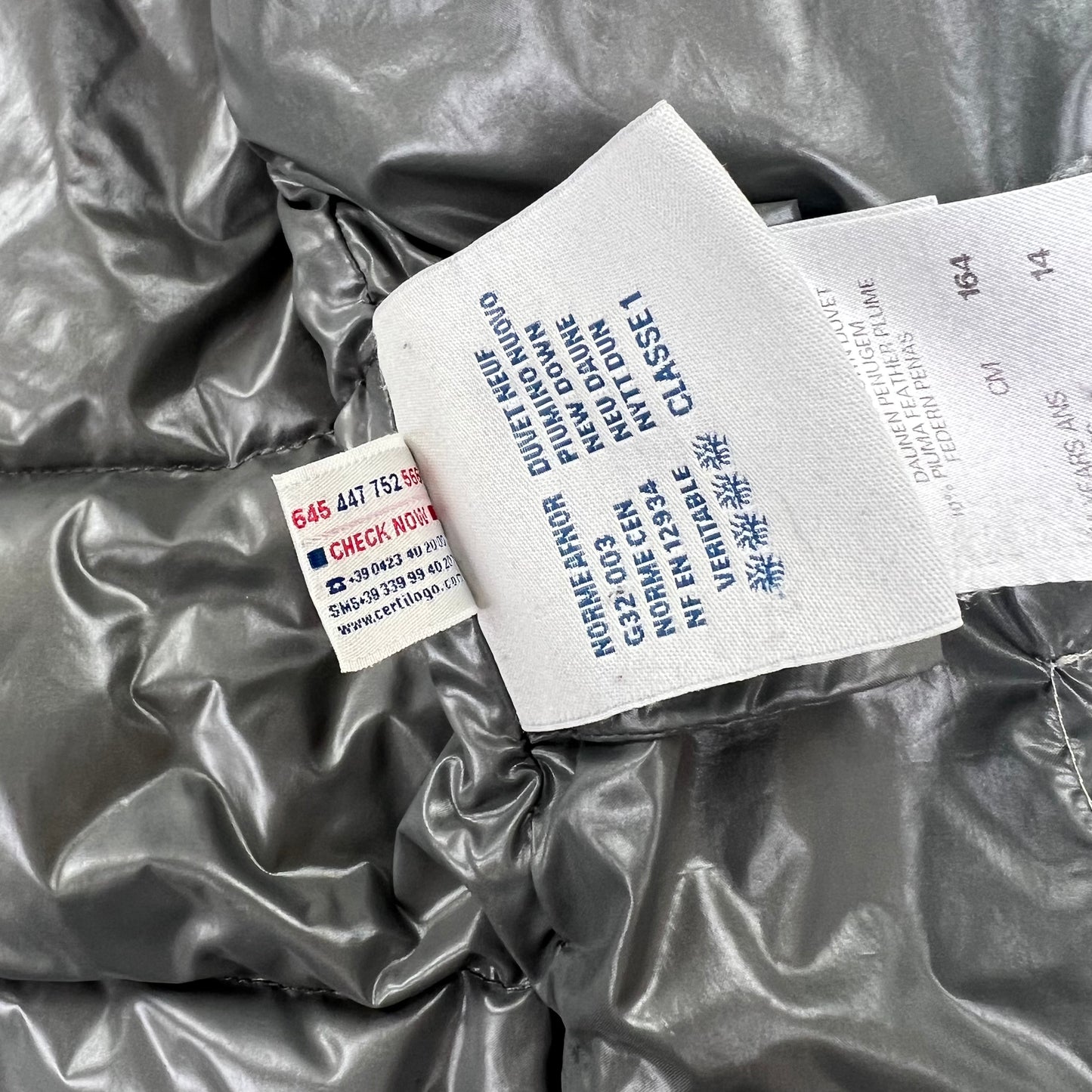 Moncler Bady Puffer Jacket - Women S Kids 164 silver