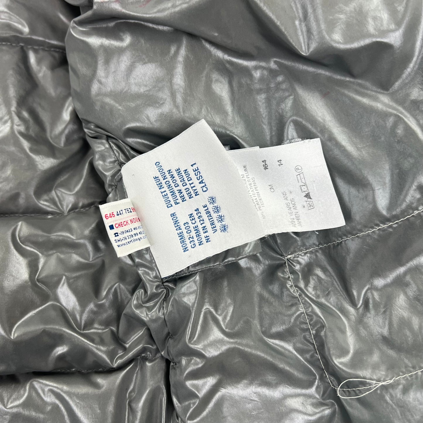 Moncler Bady Puffer Jacket - Women S Kids 164 silver