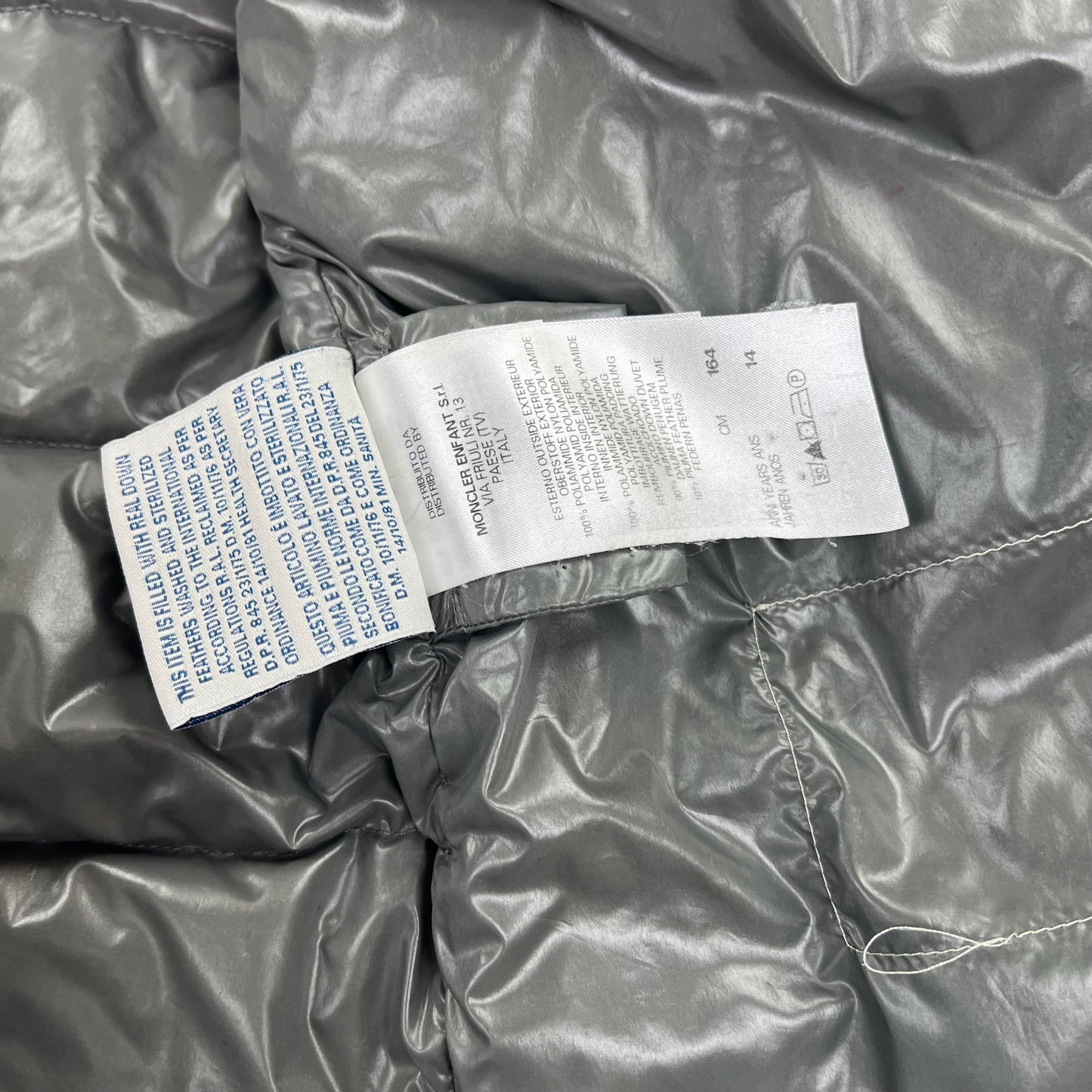 Moncler Bady Puffer Jacket - Women S Kids 164 silver