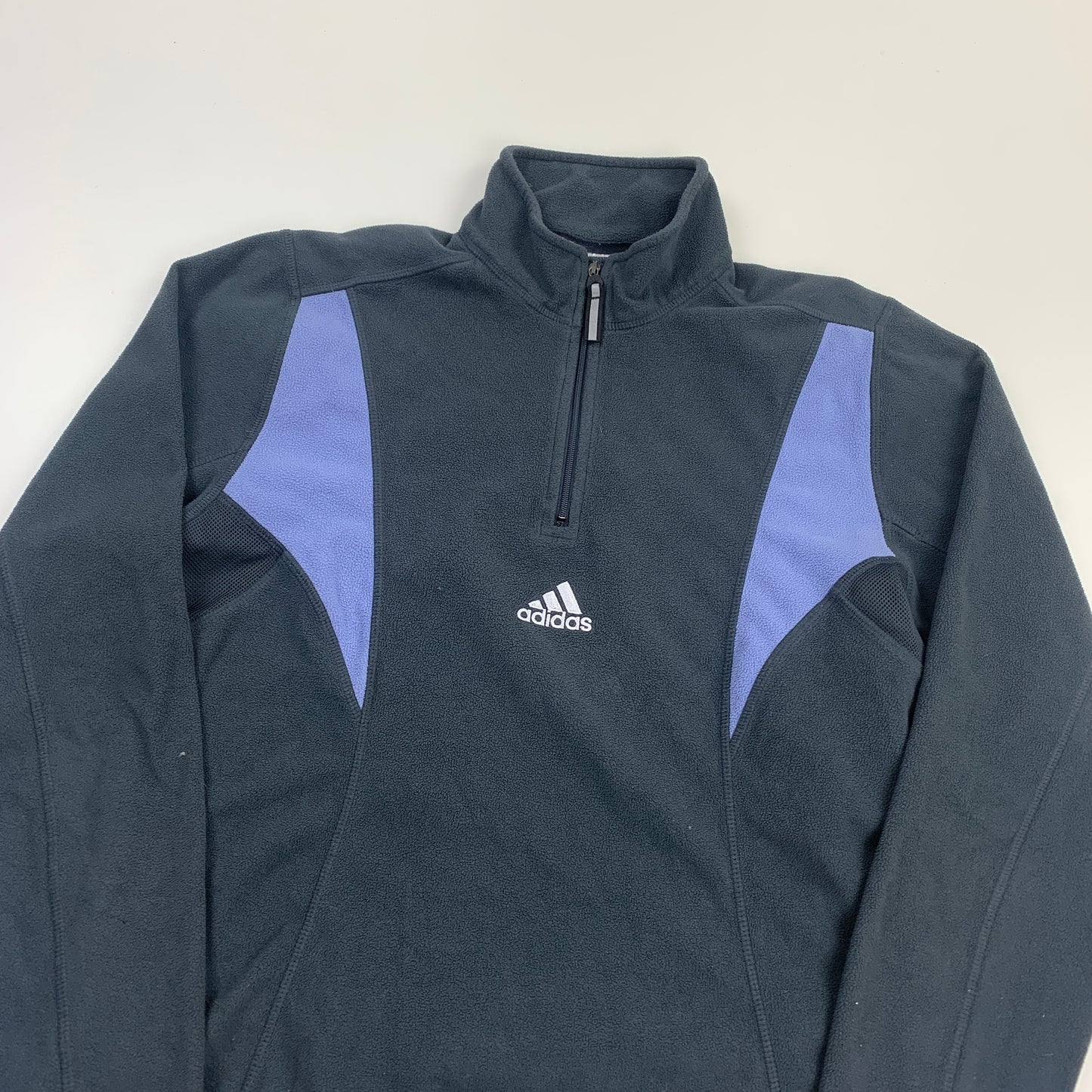 Adidas Quarter Zip Fleece Sweater (Center Logo) - S