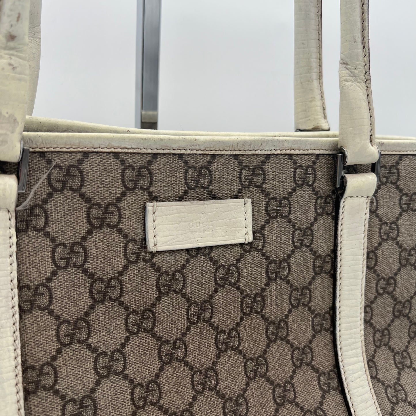 Gucci Monogram Handle Tote Shopper Bag