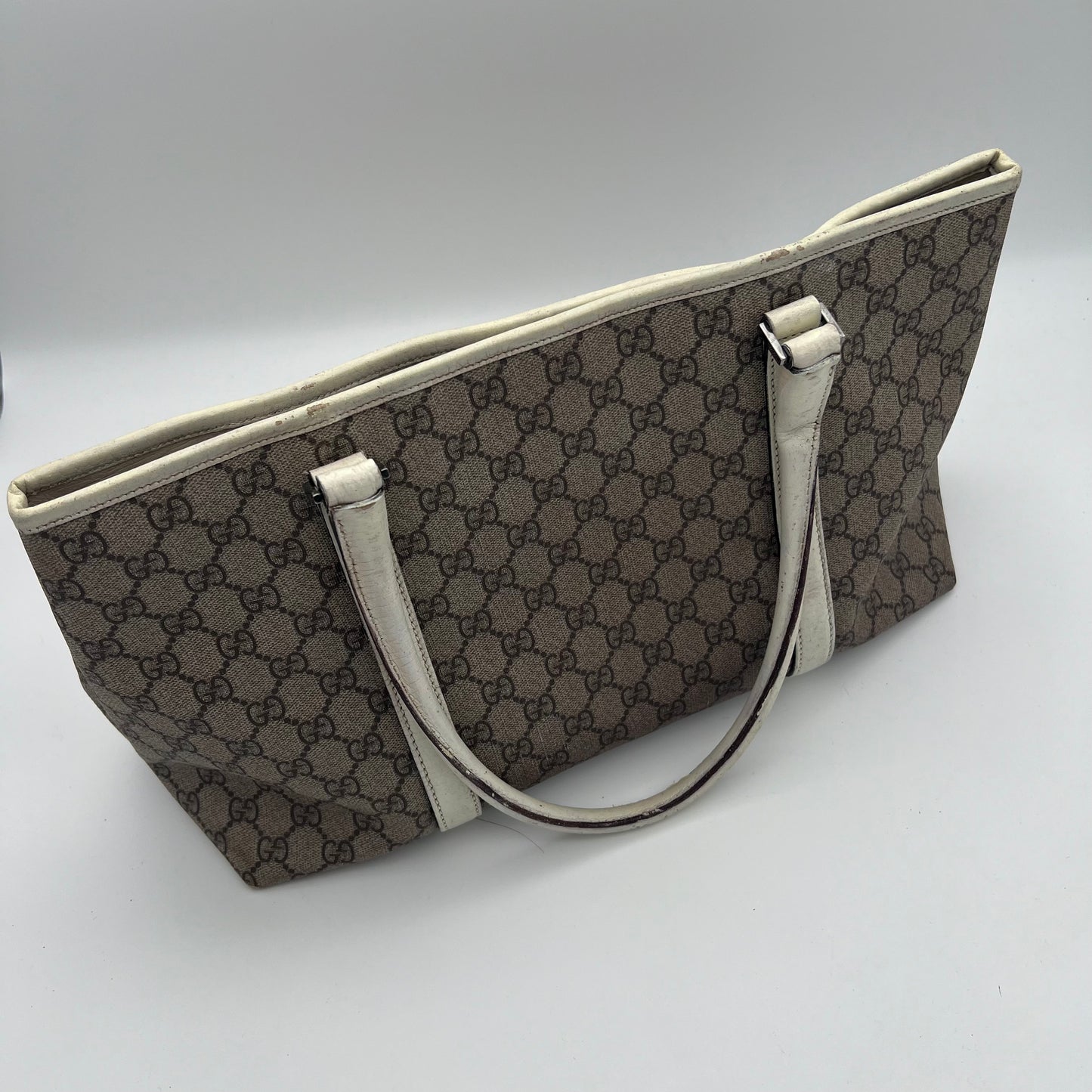 Gucci Monogram Handle Tote Shopper Bag