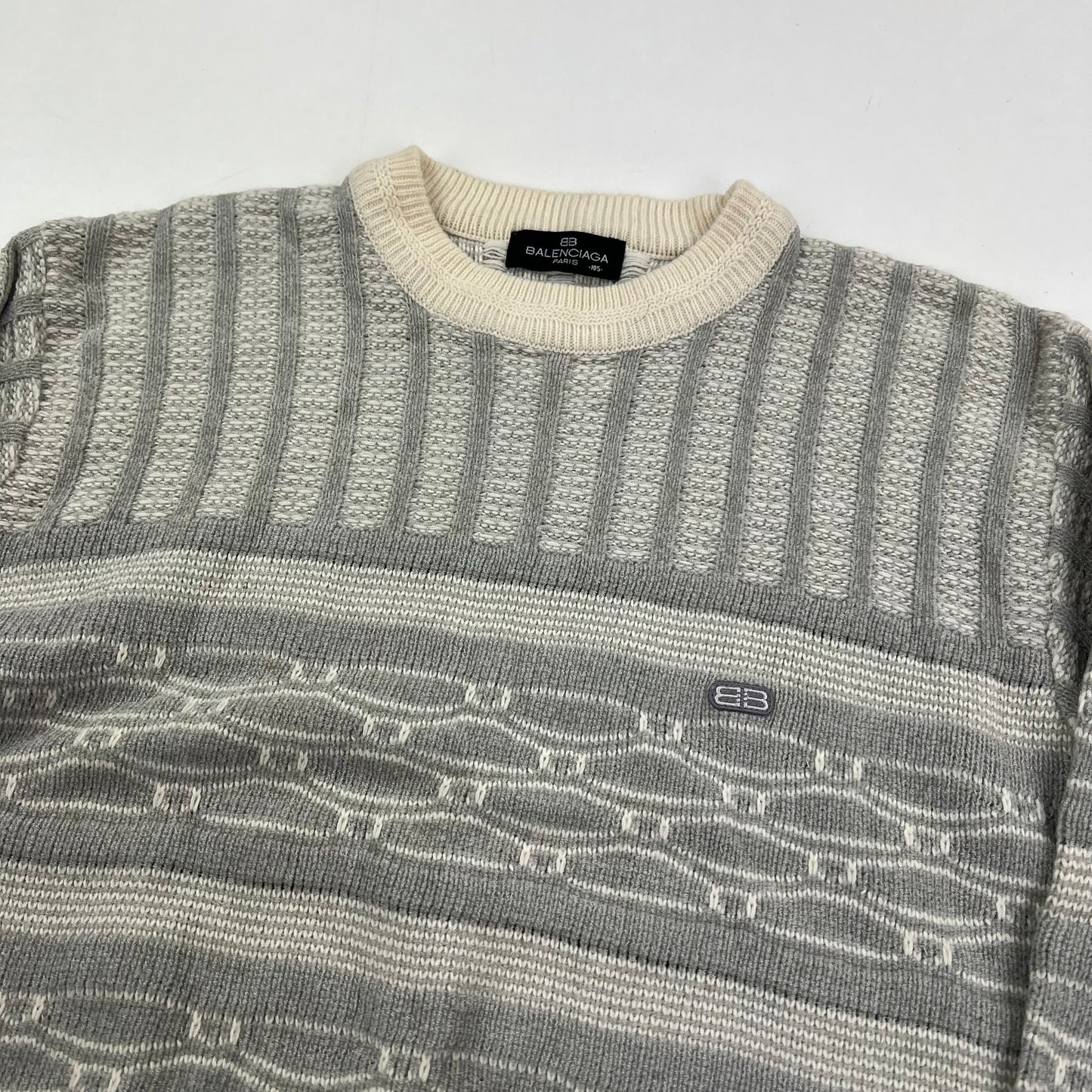Balenciaga Paris Vintage Wool Knit Sweater - Men M