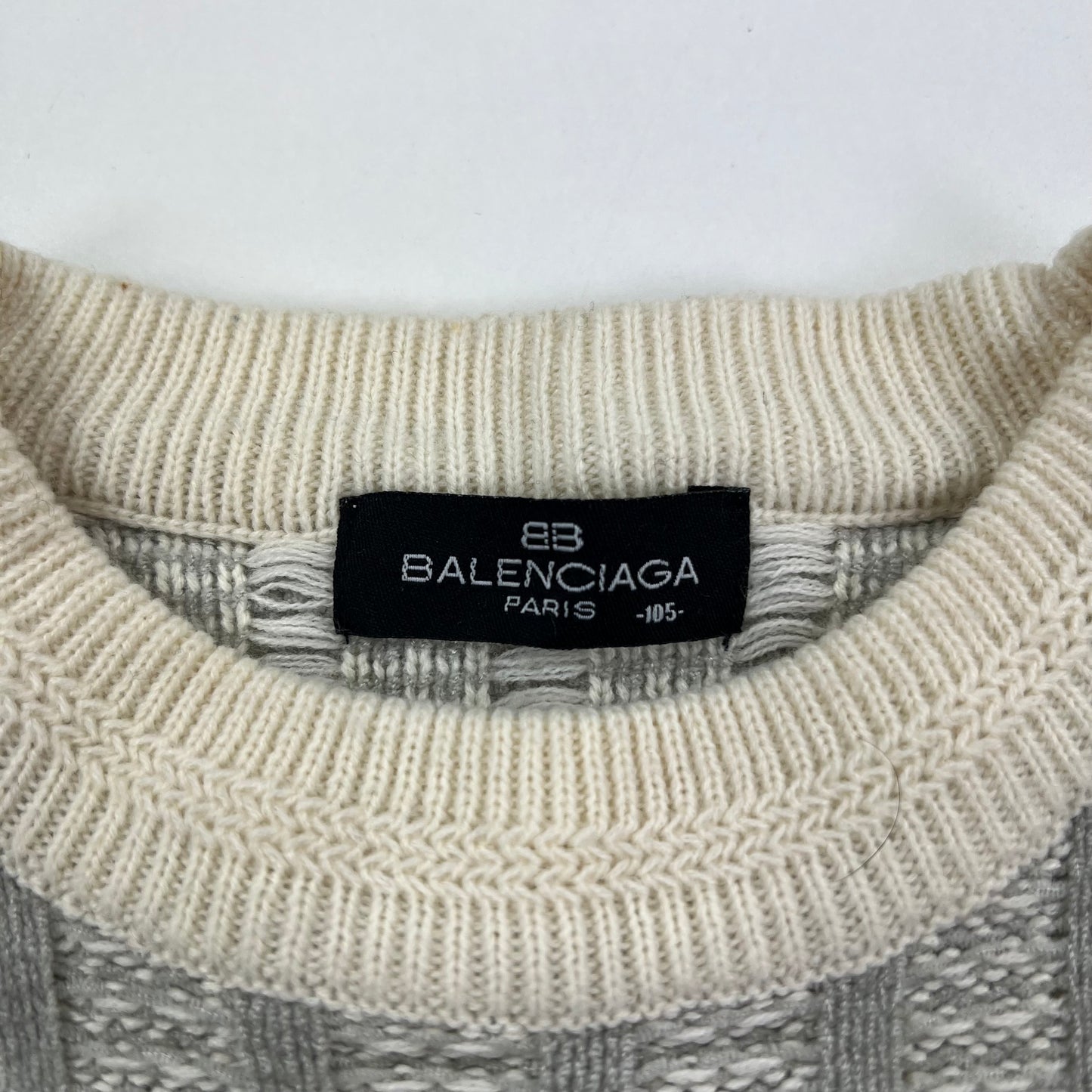 Balenciaga Paris Vintage Wool Knit Sweater - Men M