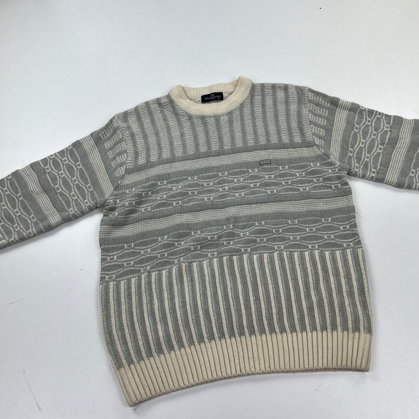 Balenciaga Paris Vintage Wool Knit Sweater - Men M