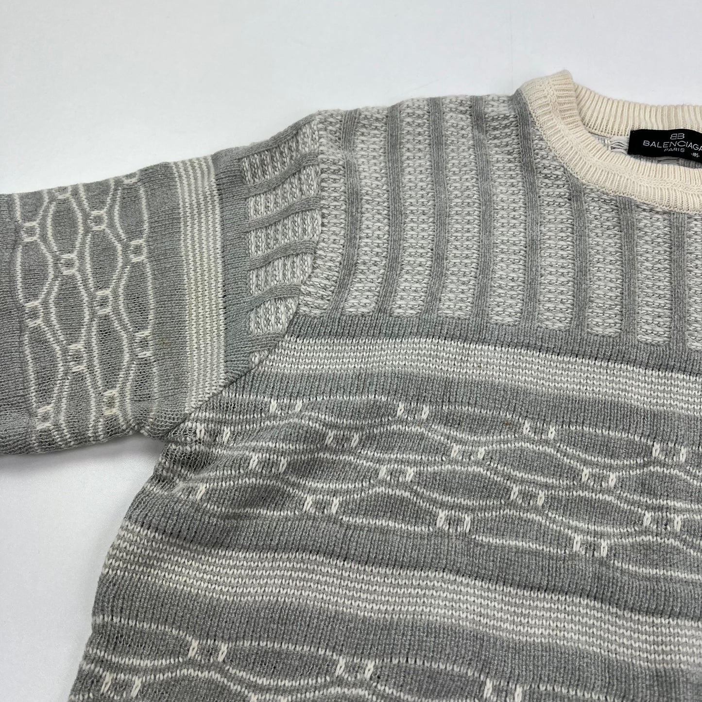 Balenciaga Paris Vintage Wool Knit Sweater - Men M