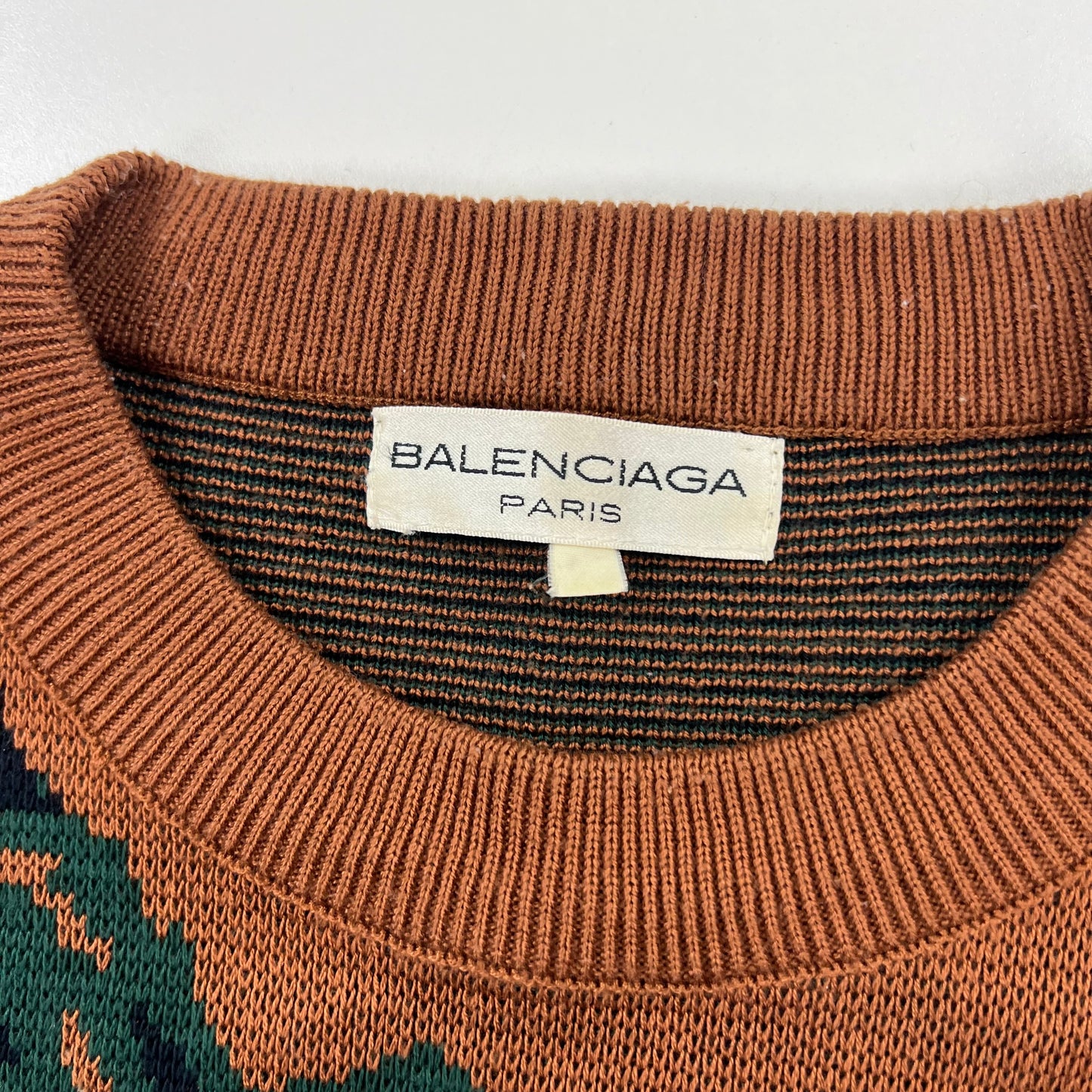 Balenciaga Paris Vintage Knit Sweater - Men M