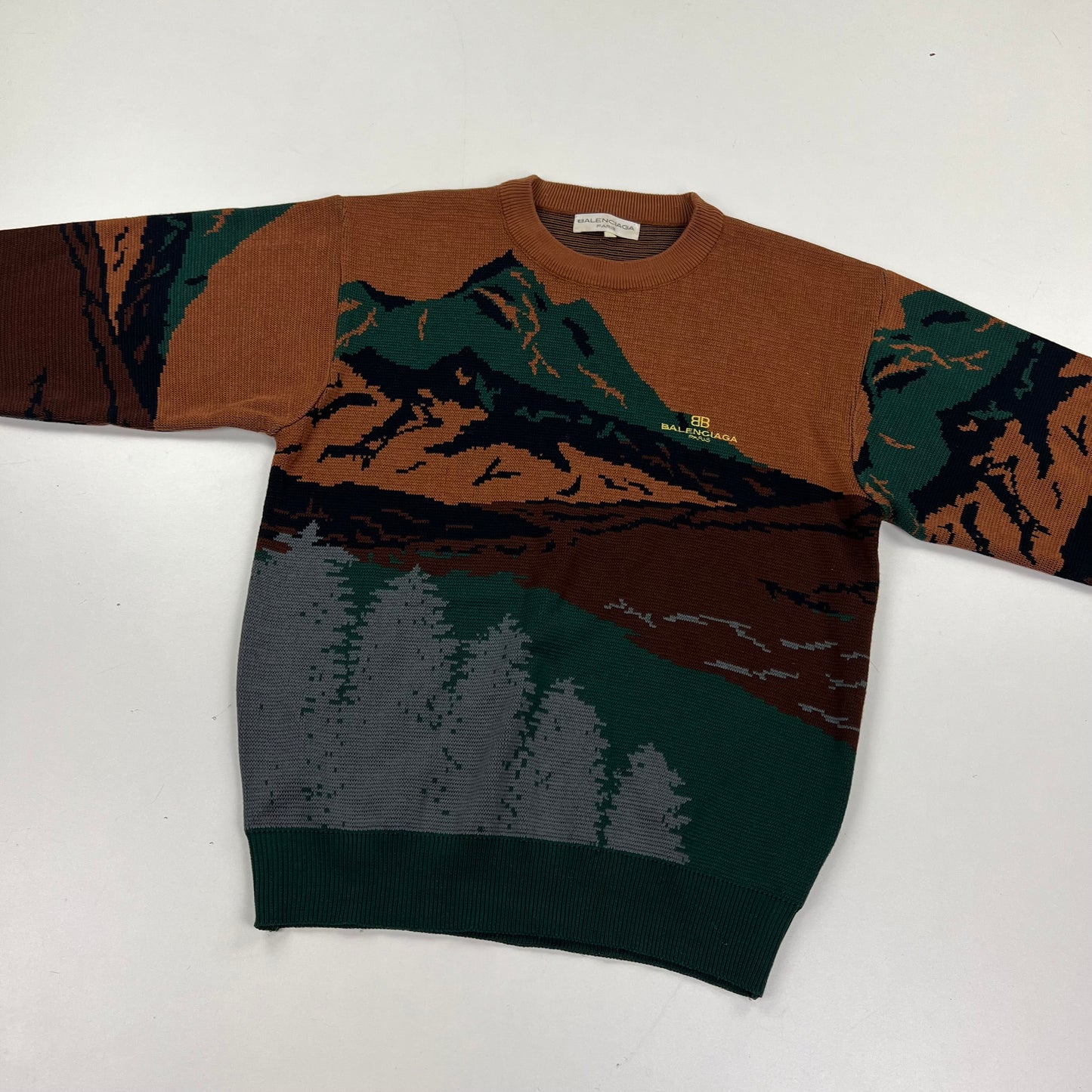 Balenciaga Paris Vintage Knit Sweater - Men M