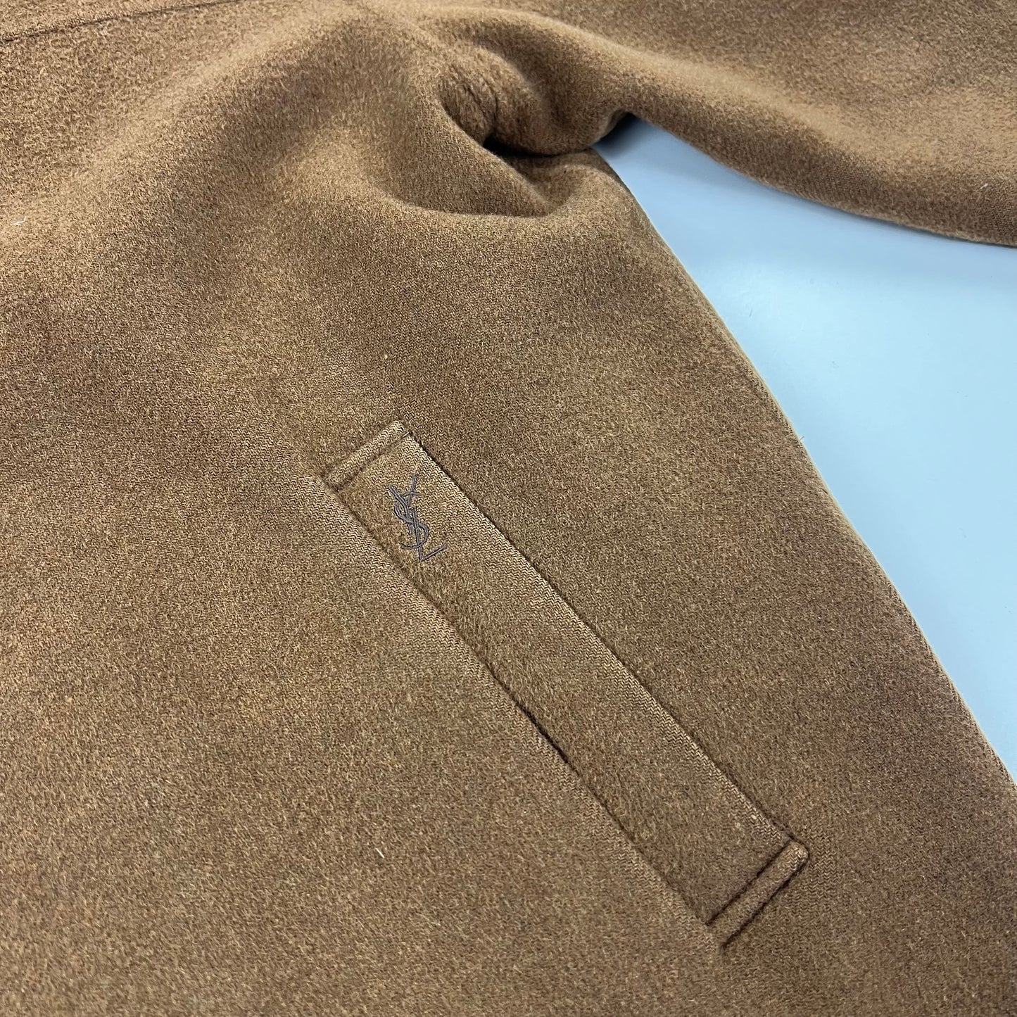 YSL Yves Saint Laurent Wool Fleece Coat Jacket - M