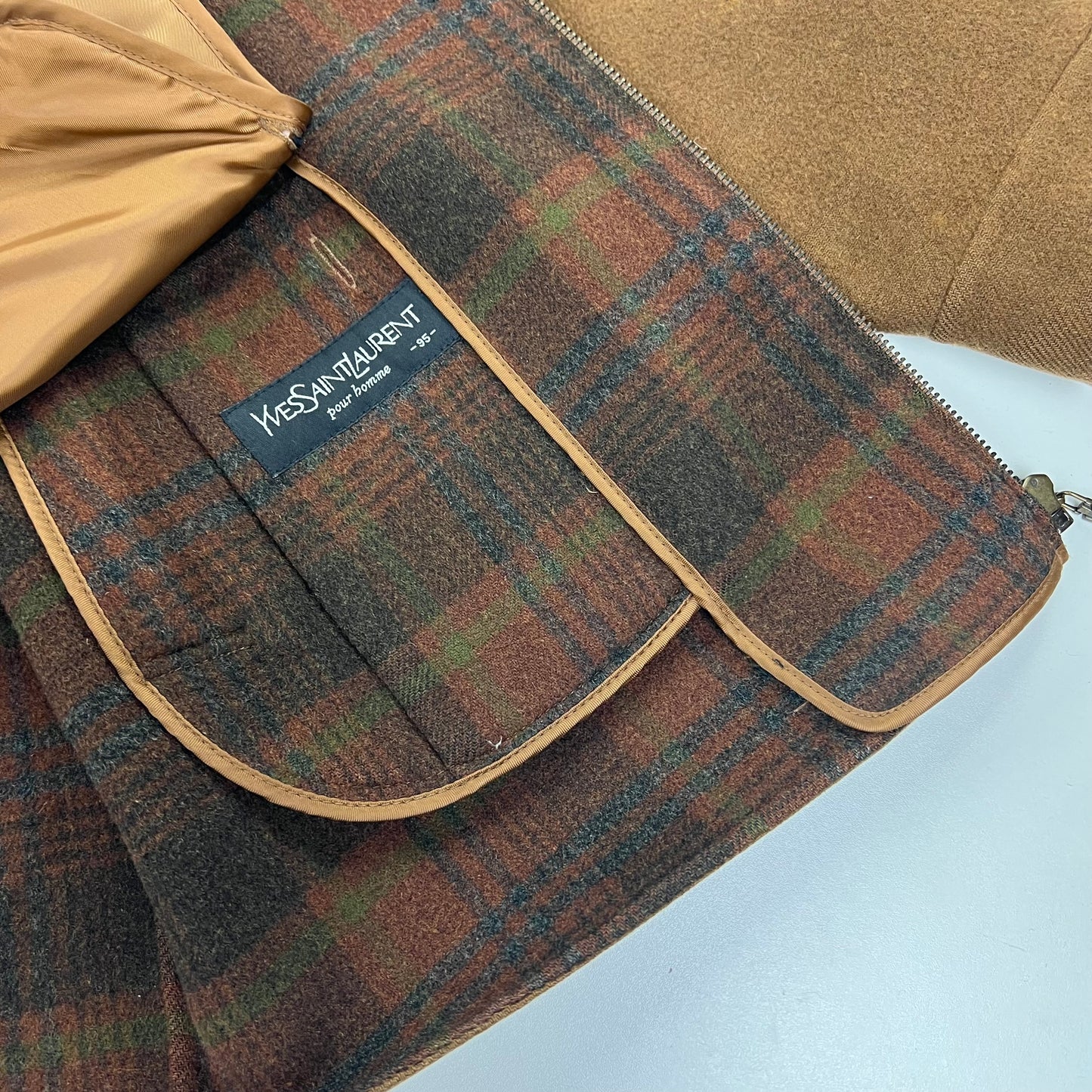 YSL Yves Saint Laurent Wool Fleece Coat Jacket - M