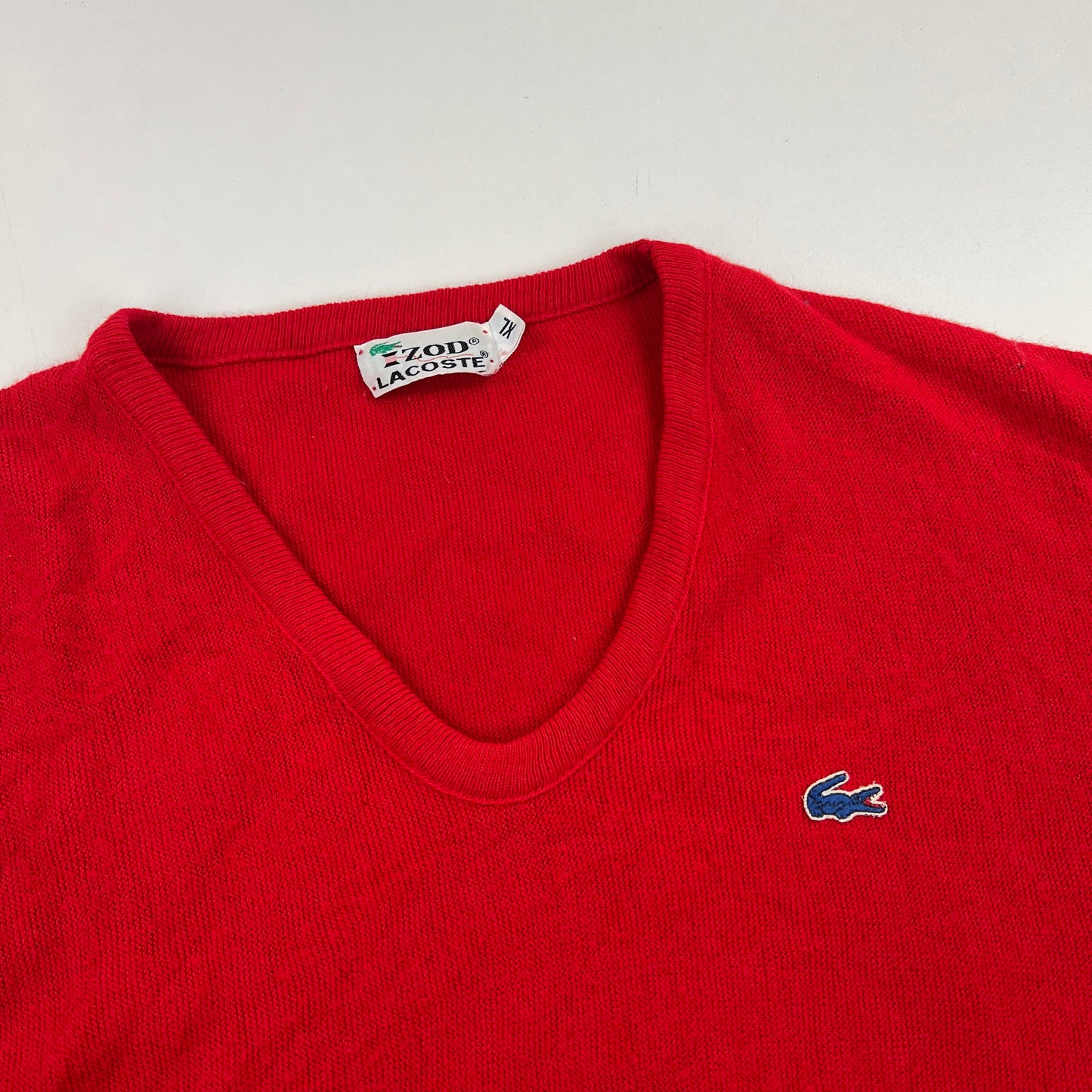 Vintage ZOD Lacoste V-Neck Sweater - XL