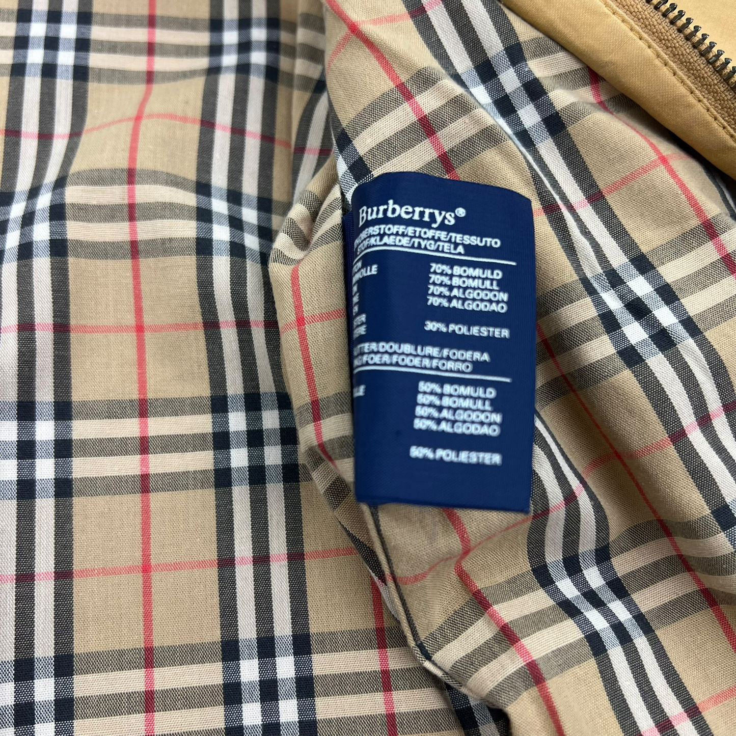 Burberry Harrington Windbreaker Jacket - M