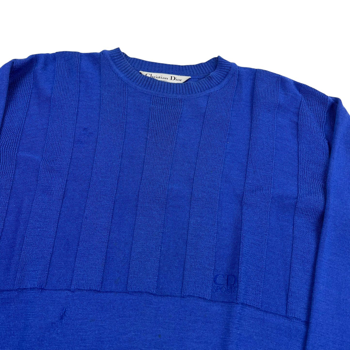 Vintage Pierre Balmain Cotton Wool Sweater - Women L