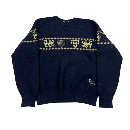 Vintage Christian Dior Monsieur Sports Sweater - Women M
