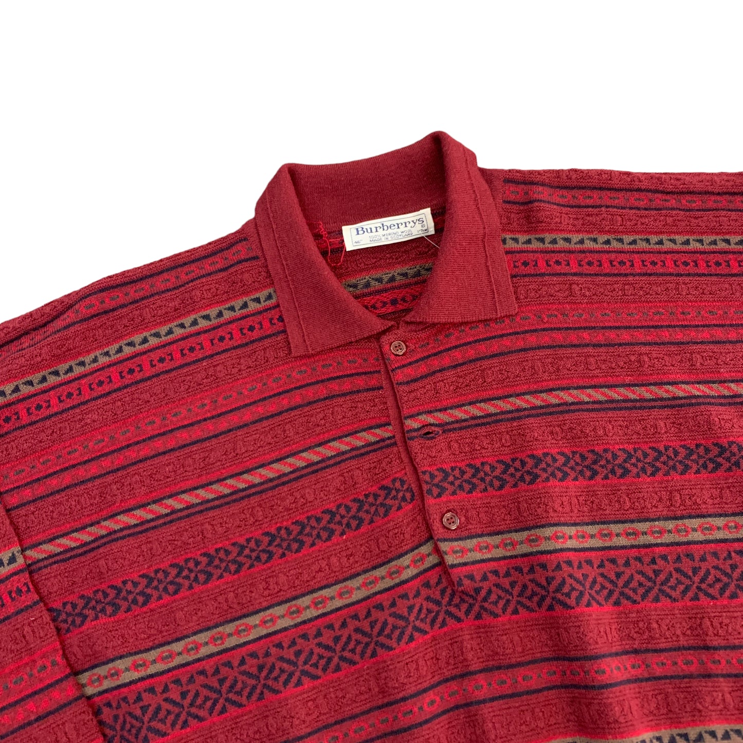 Burberry Knit Polo Shirt / Sweater - XL