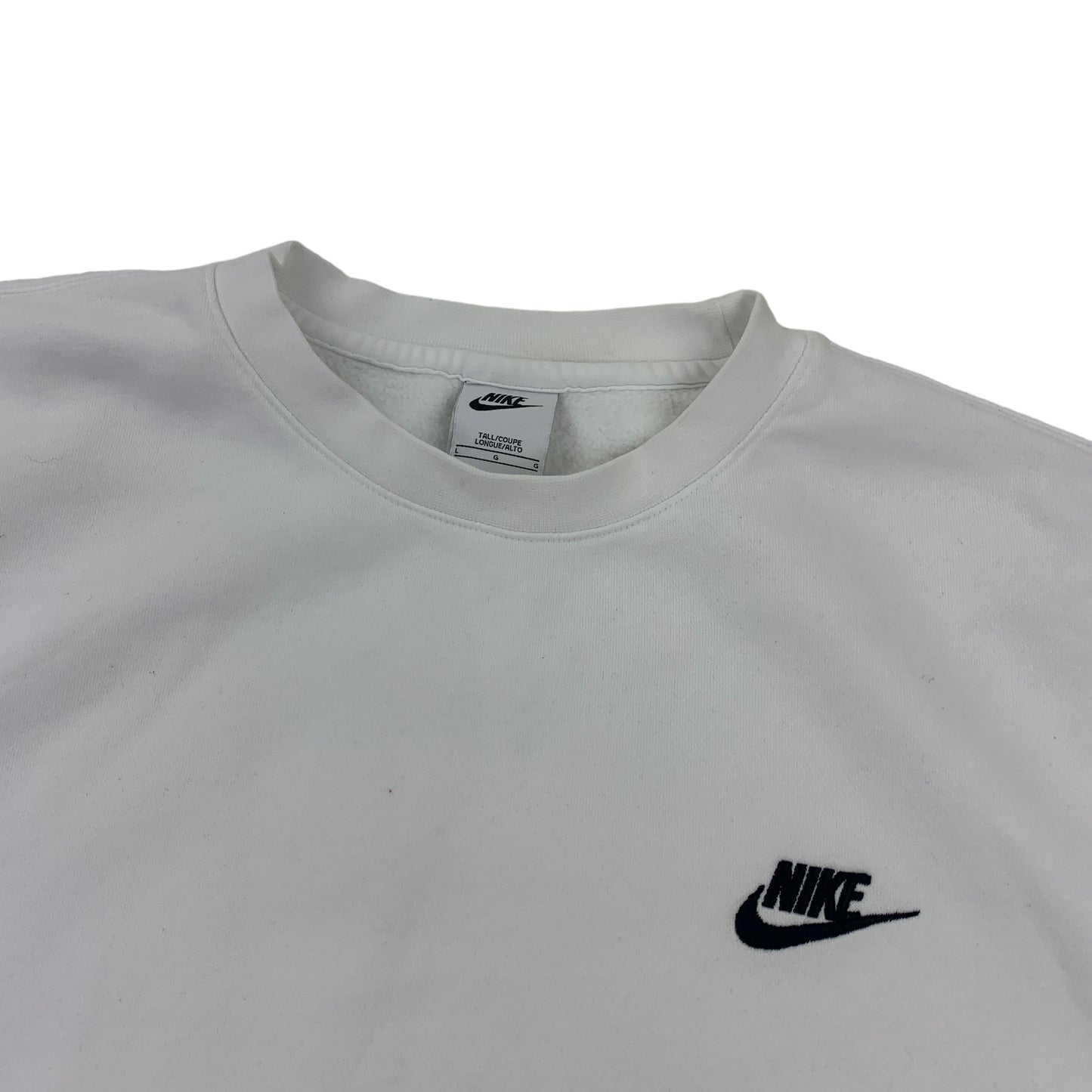 Nike Sweatshirt (white) Sweater - L