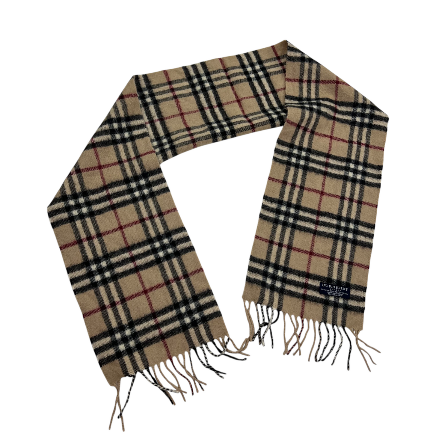 Burberry Wool Lambswool Cashmere Muffler Scarf Schal Halstuch
