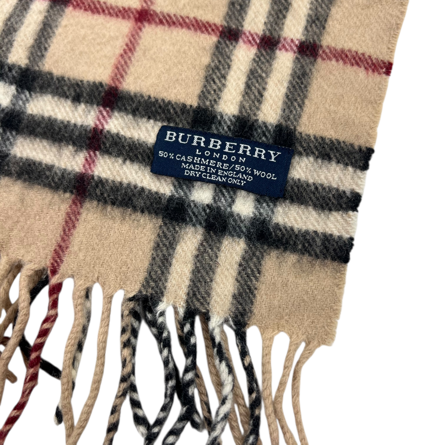 Burberry Wool Lambswool Cashmere Muffler Scarf Schal Halstuch