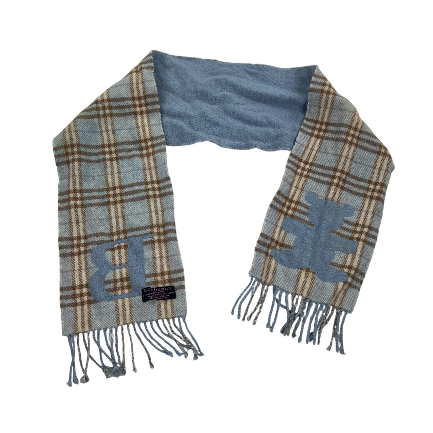 Burberry Wool Merino Muffler Scarf Schal Halstuch