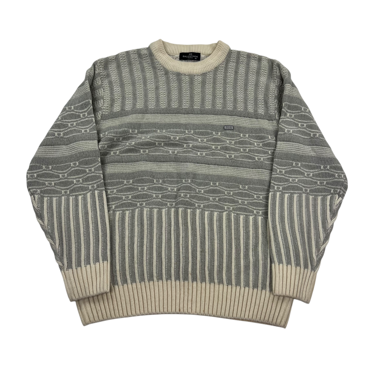 Balenciaga Paris Vintage Wool Knit Sweater - Men M