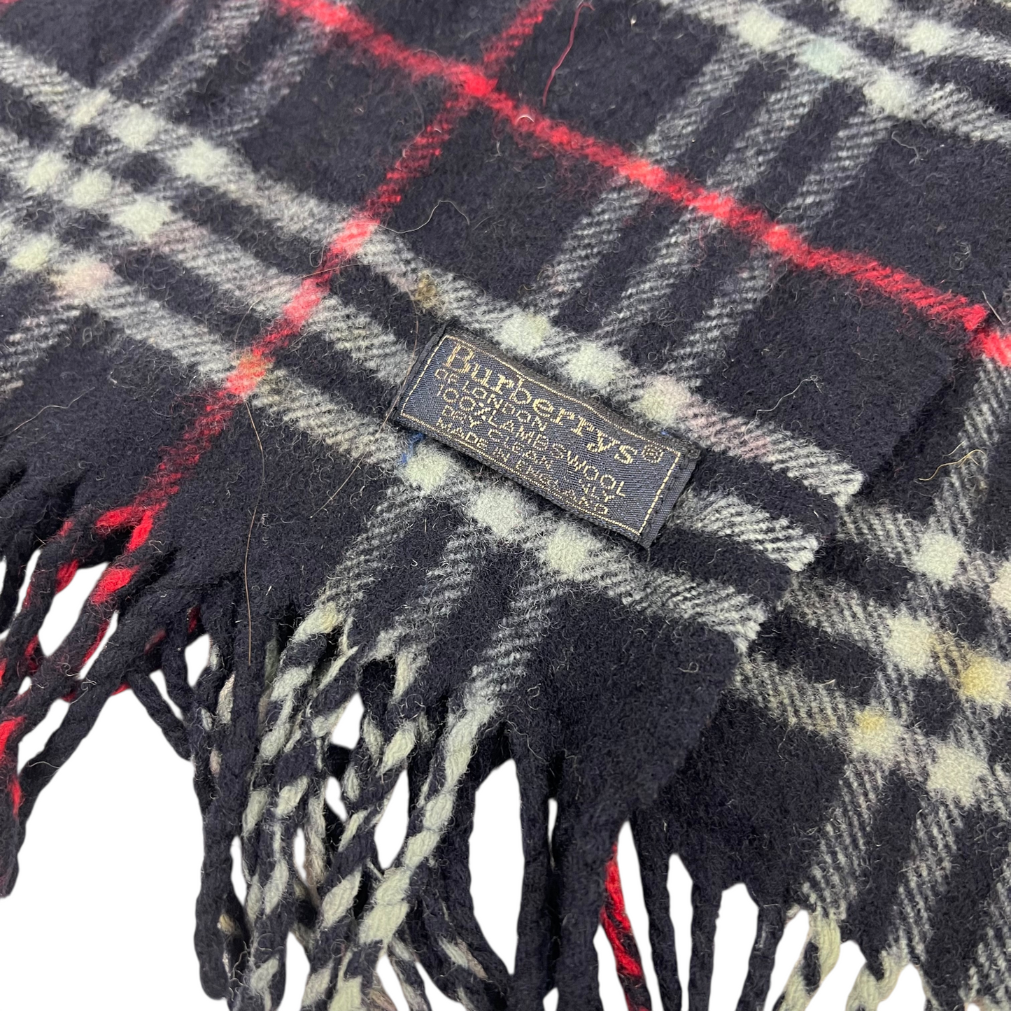 Burberry Wool Lambswool Muffler Scarf Schal Halstuch