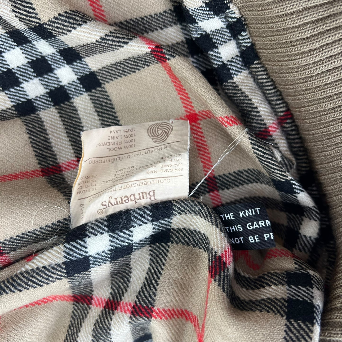 Vintage Burberry Wool Jacket Blouson - L