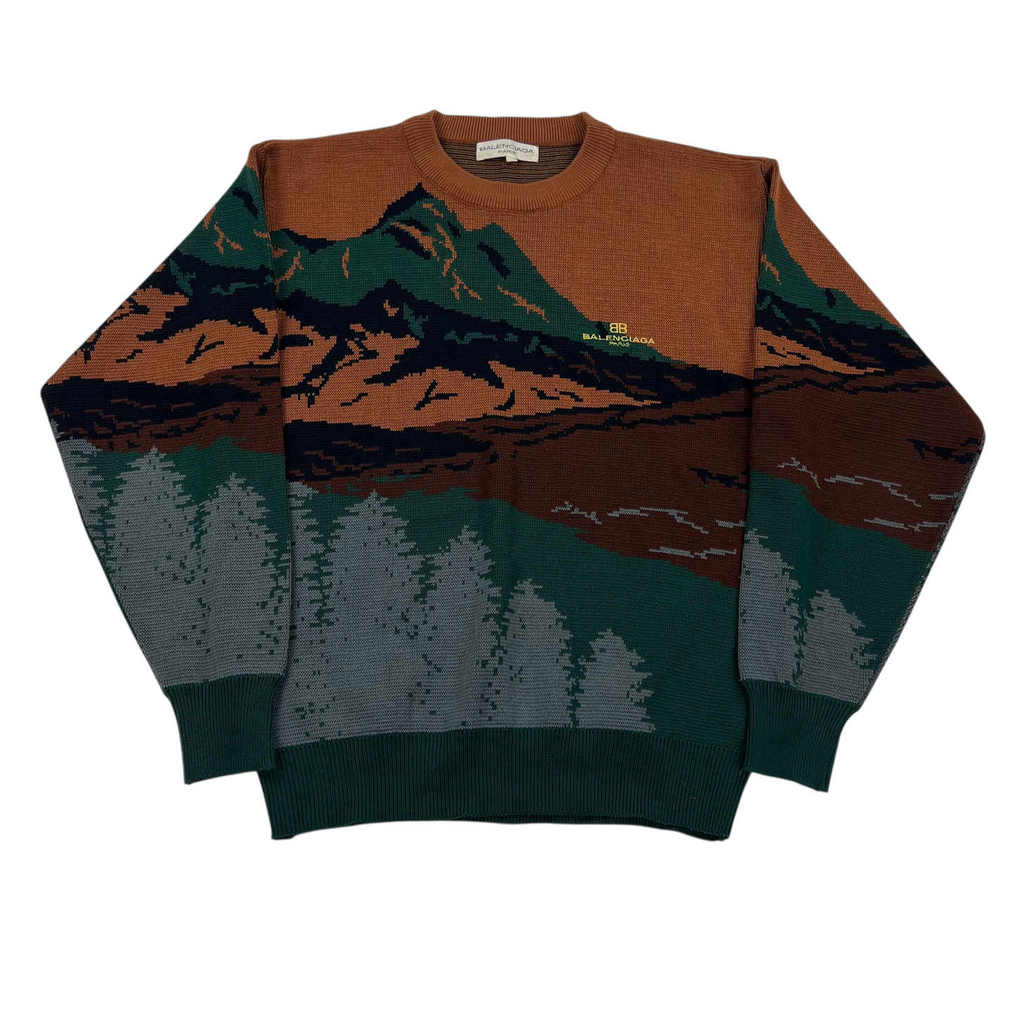 Balenciaga Paris Vintage Knit Sweater - Men M