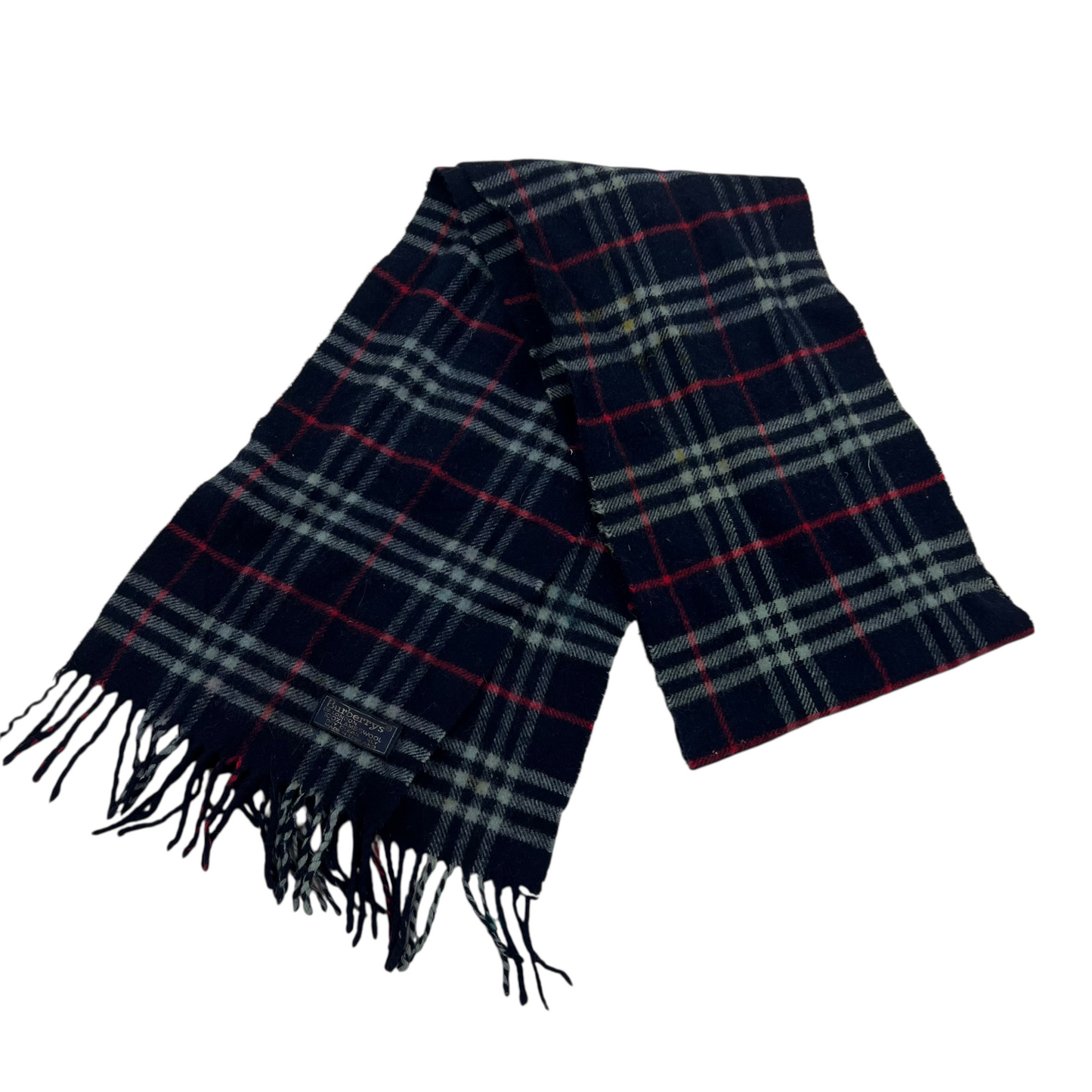 Burberry Wool Lambswool Muffler Scarf Schal Halstuch