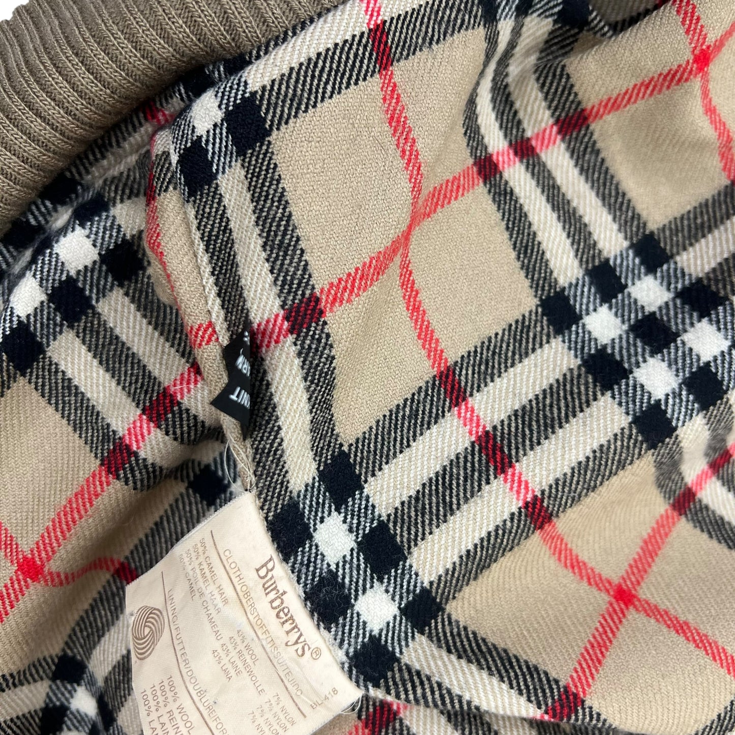 Vintage Burberry Wool Jacket Blouson - L