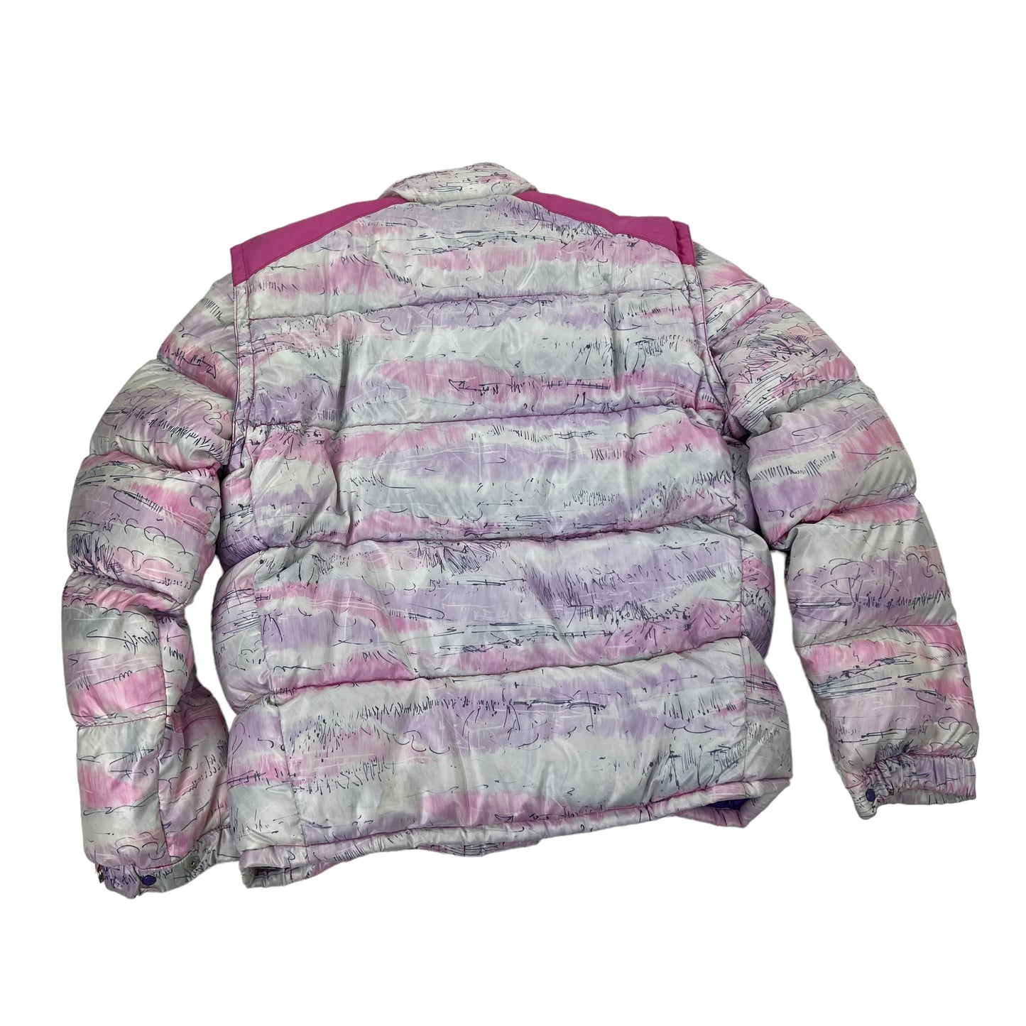 Vintage 80s Moncler Colorful Puffer Jacket Grenoble - M