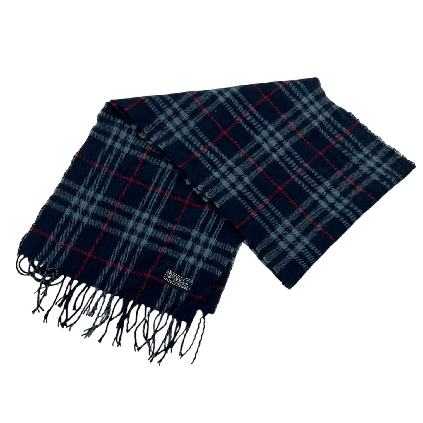 Burberry Wool Lambswool Muffler Scarf Schal Halstuch