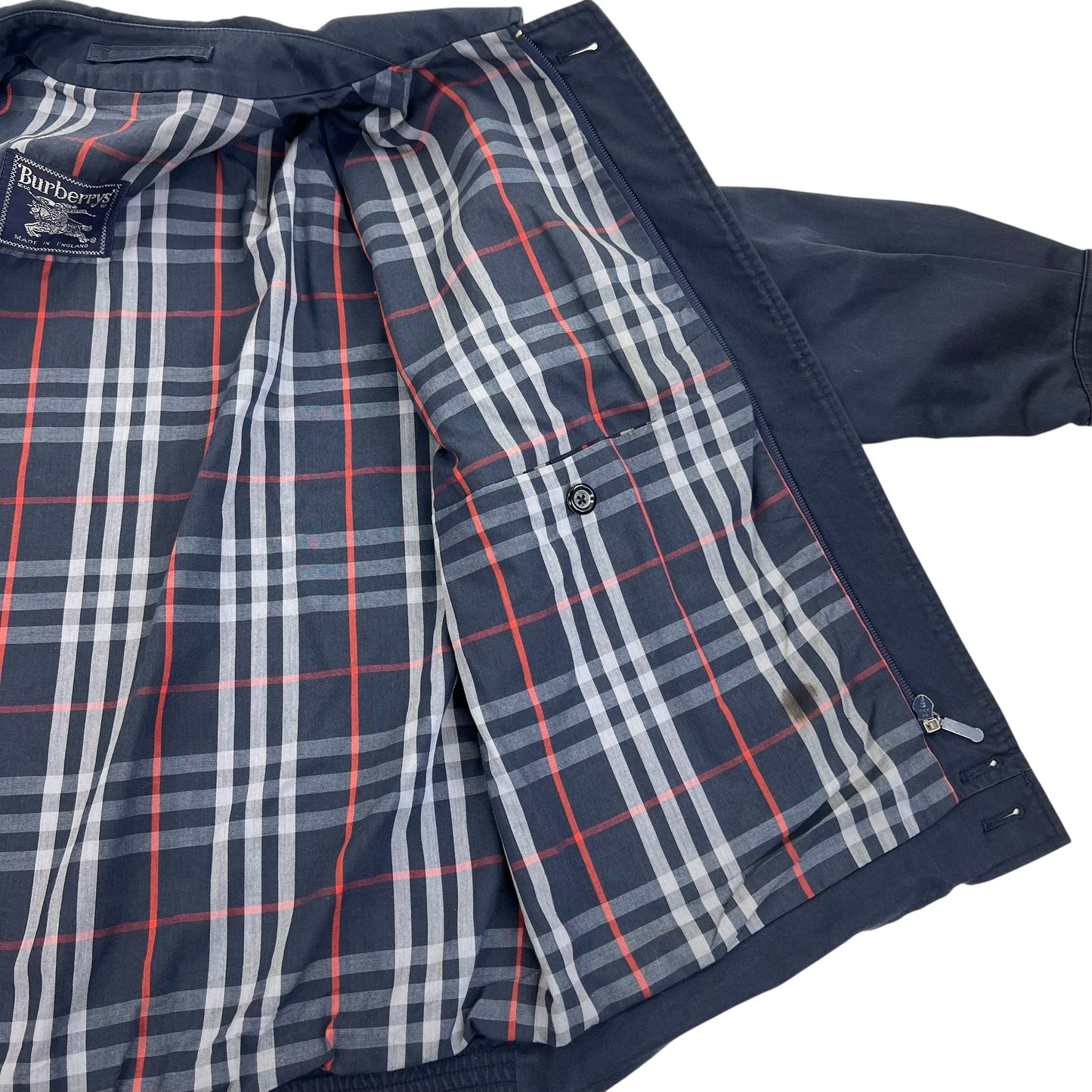 Vintage Burberry London Harrington Windbreaker - M