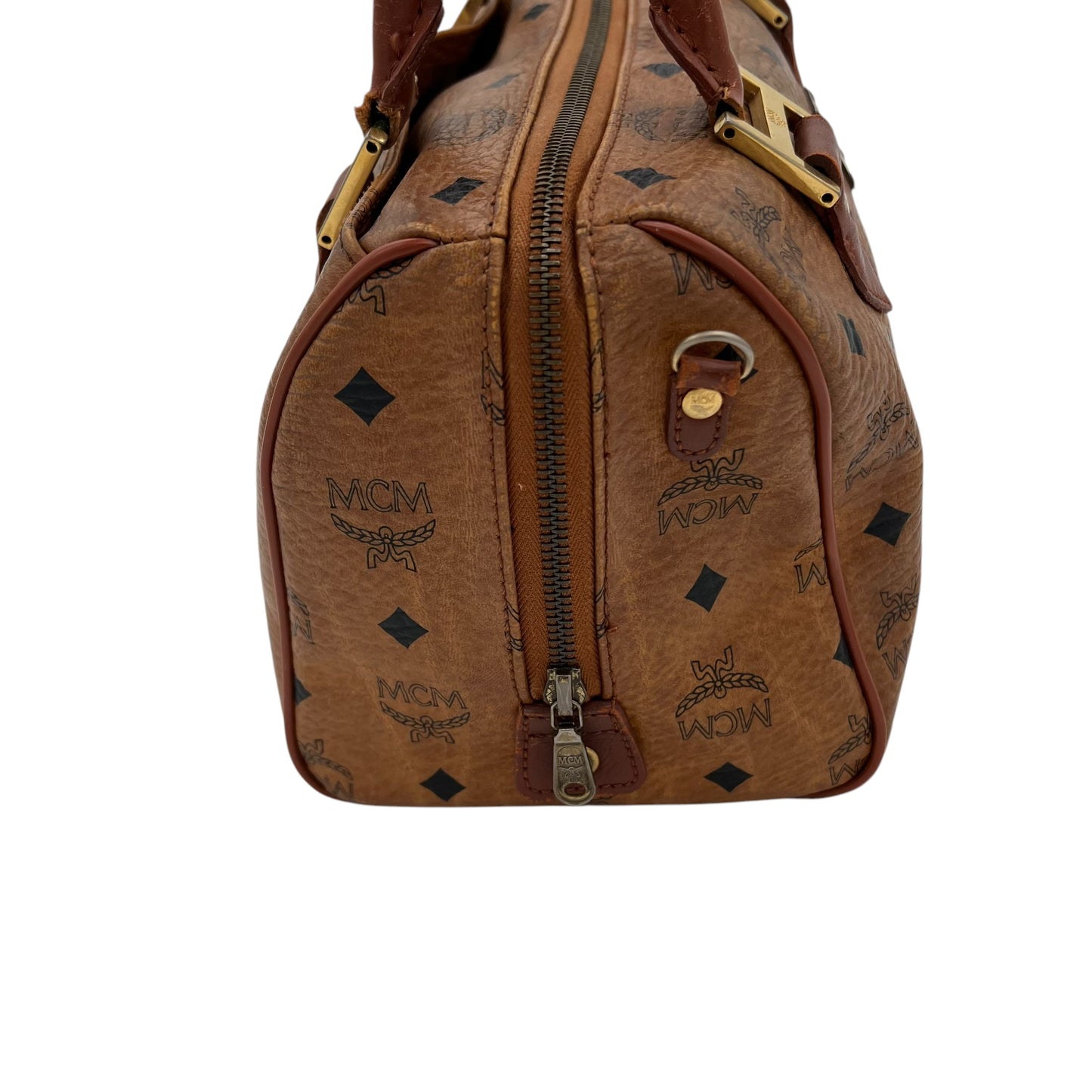 MCM Munich Boston Bowling Bag Handbag