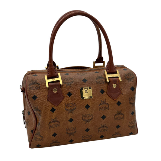 MCM Munich Boston Bowling Bag Handbag