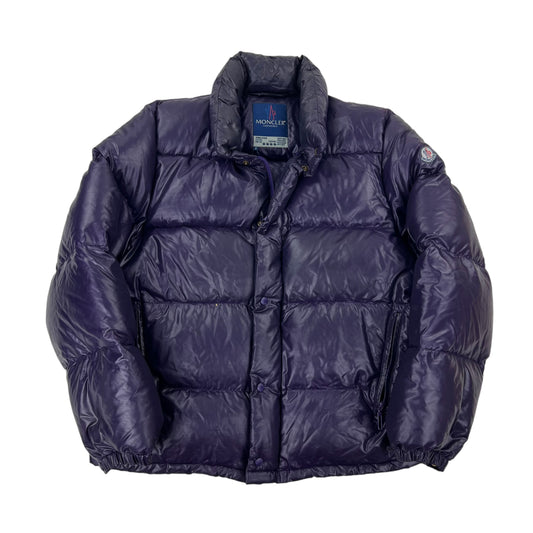 Vintage 90s Moncler Blue label purple Puffer - XL