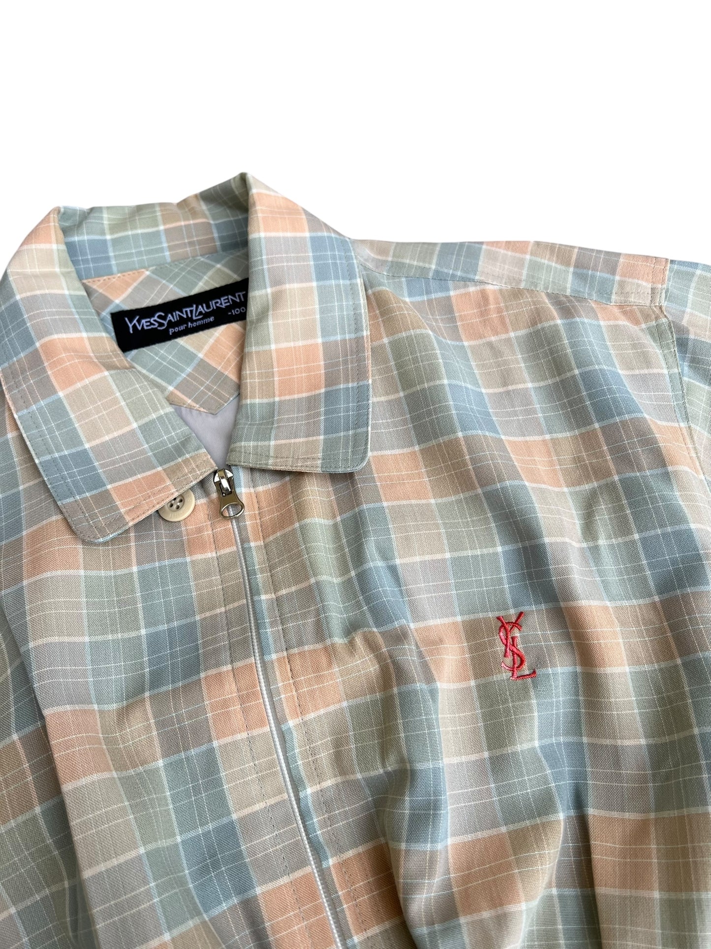 YSL Yves Saint Laurent Crop Top Harrington Windbreaker - Women S