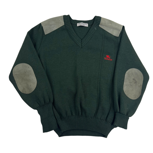 Burberry V-Neck Knit Sweater - XL