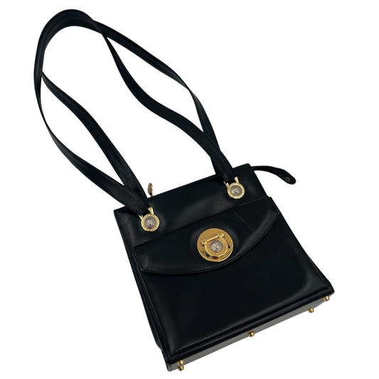 Vintage Gianni Versace Laather Handle Bag Handbag Handtasche